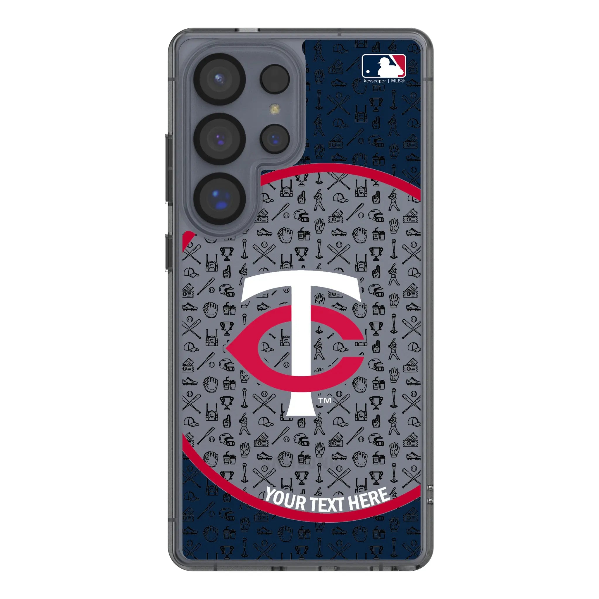 Minnesota Twins Personalized Circle Galaxy Clear Phone Case for Samsung Galaxy#Device_Galaxy S25 Ultra