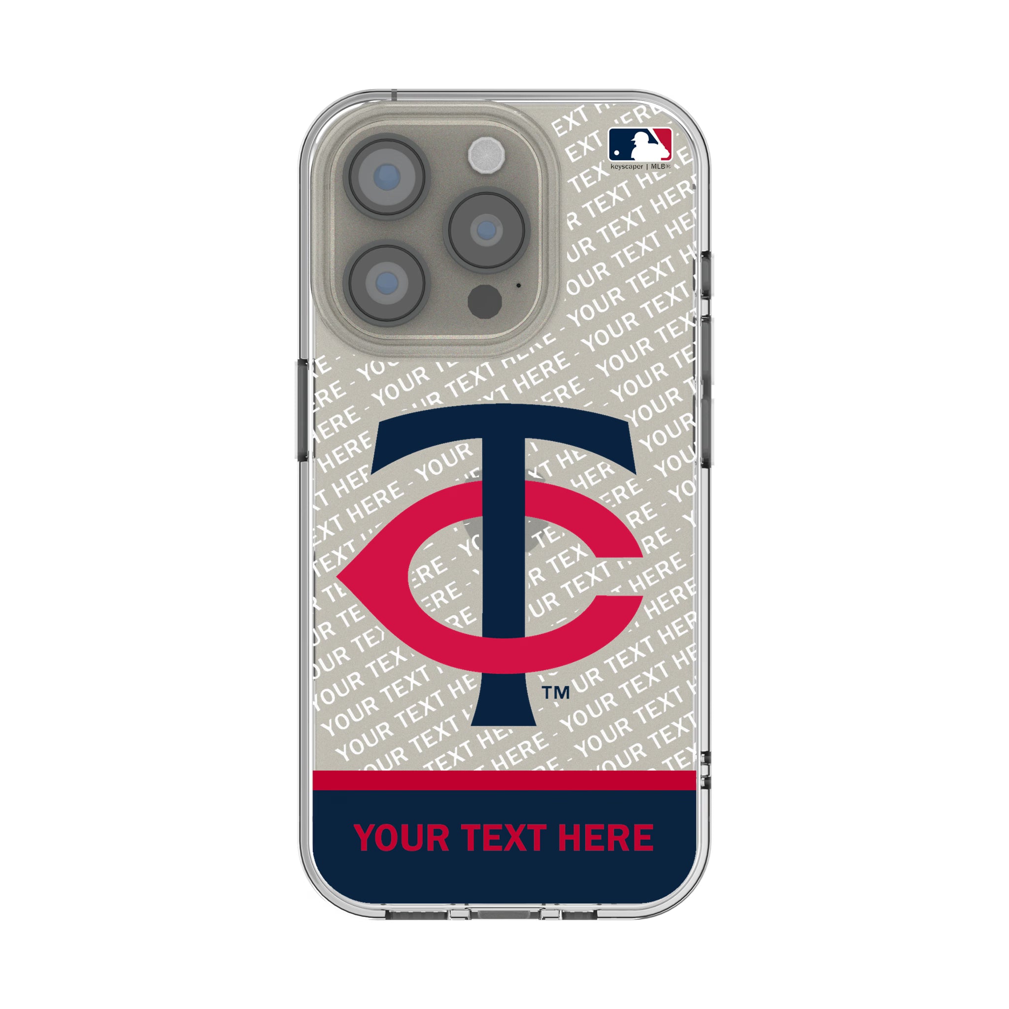 Minnesota Twins Personalized EndZone Plus iPhone Clear Phone Case for Apple iPhone
