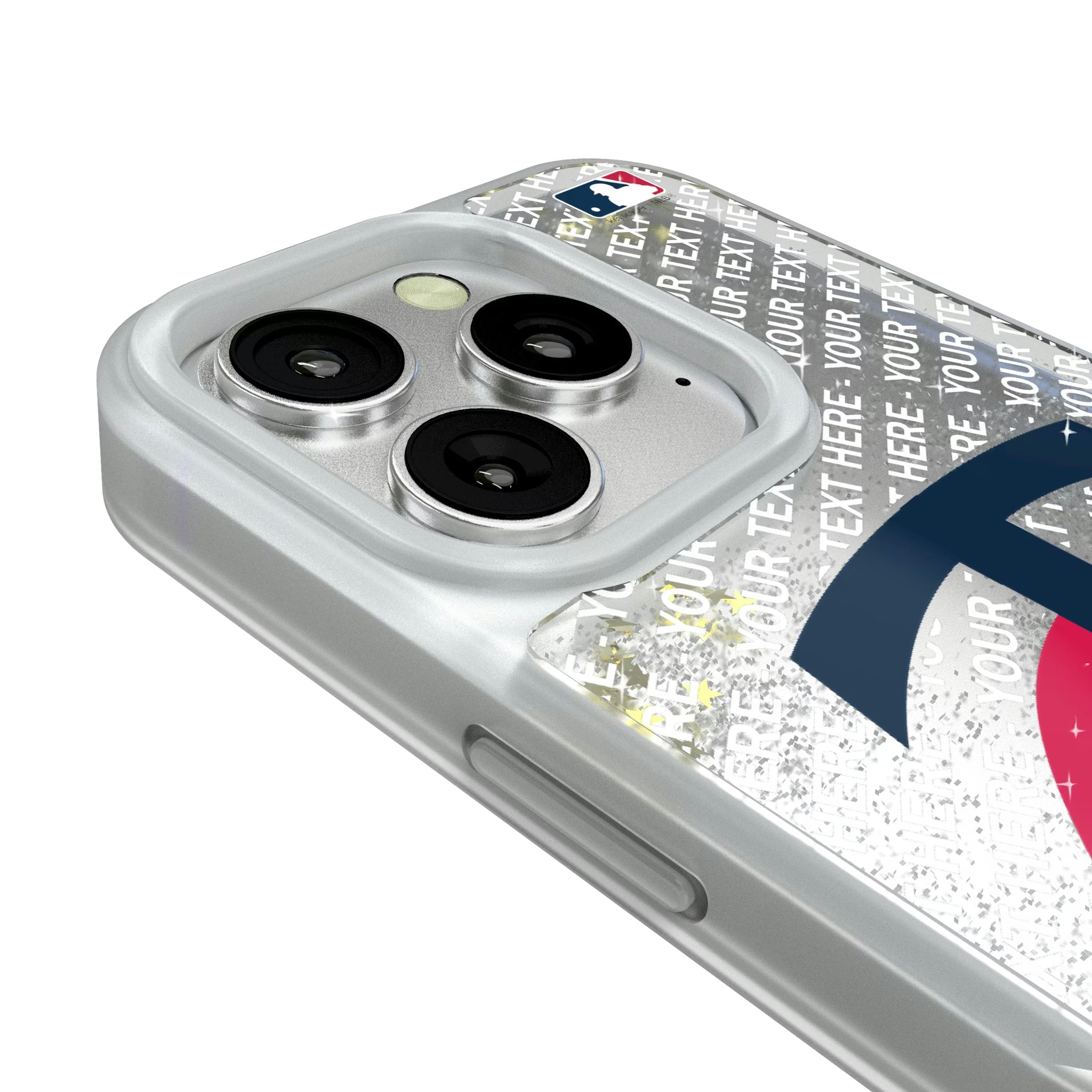Minnesota Twins Personalized EndZone Plus iPhone Glitter Phone Case for Apple iPhone - Detail#Device_iPhone 16 Pro