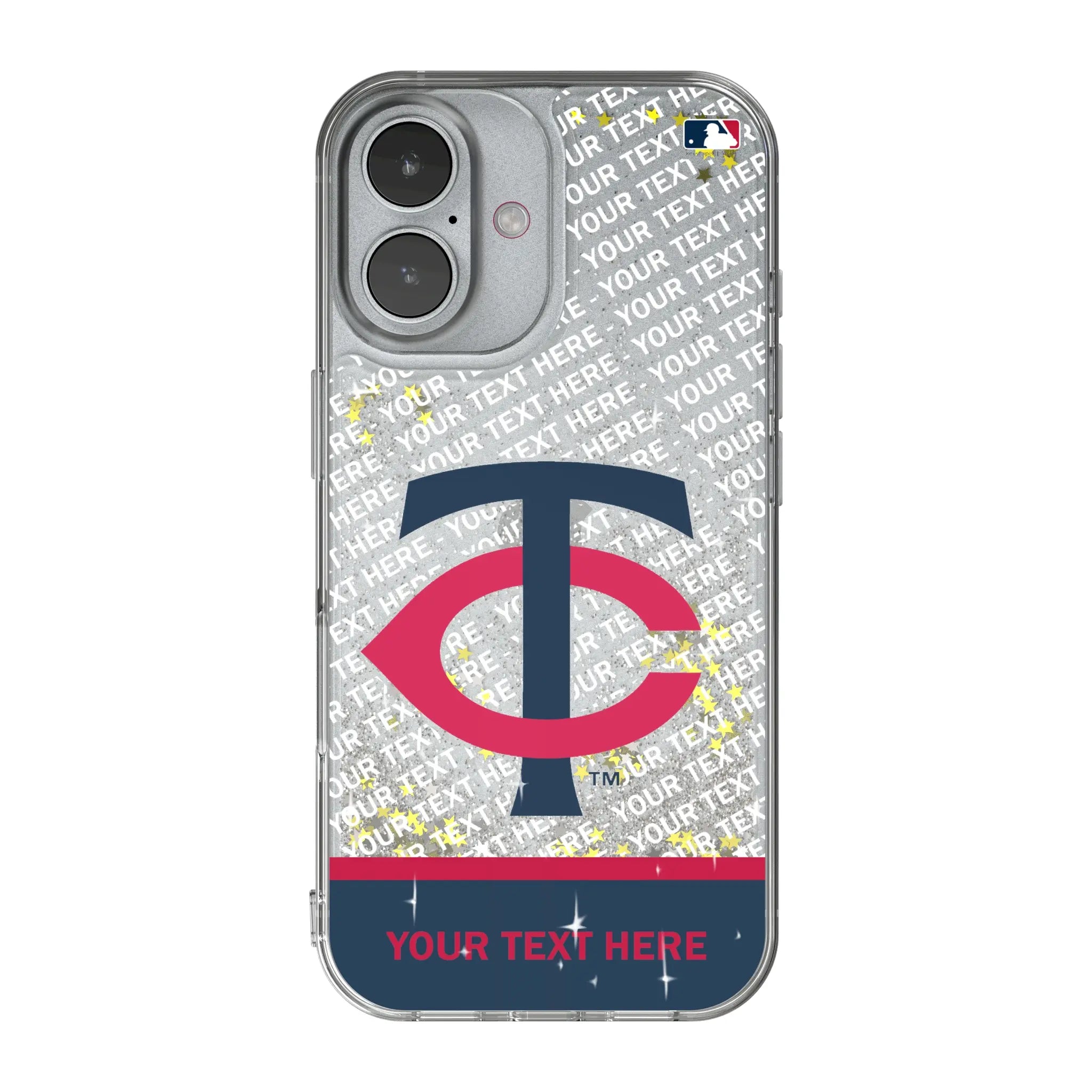 Minnesota Twins Personalized EndZone Plus iPhone Glitter Phone Case for Apple iPhone
