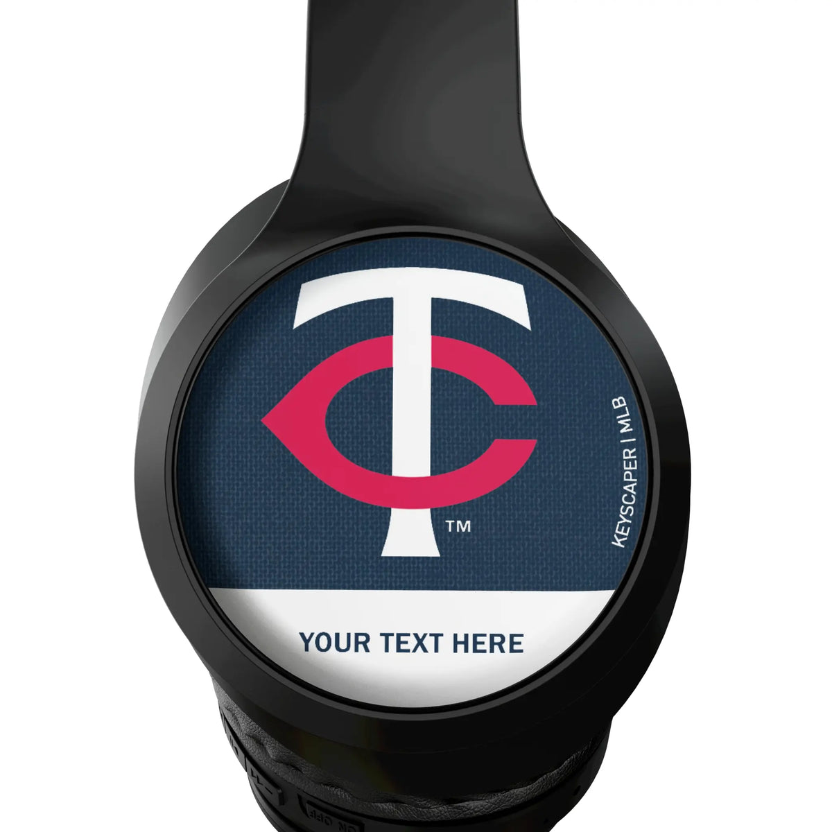Minnesota Twins Personalized Endzone Solid Wireless Over-Ear Headphones With Case - Detail