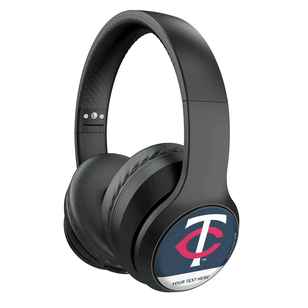Minnesota Twins Personalized Endzone Solid Wireless Over-Ear Headphones With Case