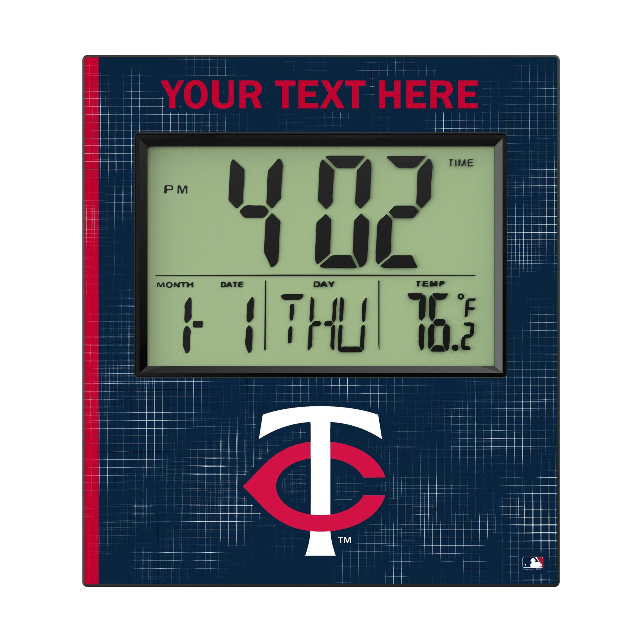 Minnesota Twins Personalized Hatch Wall Clock