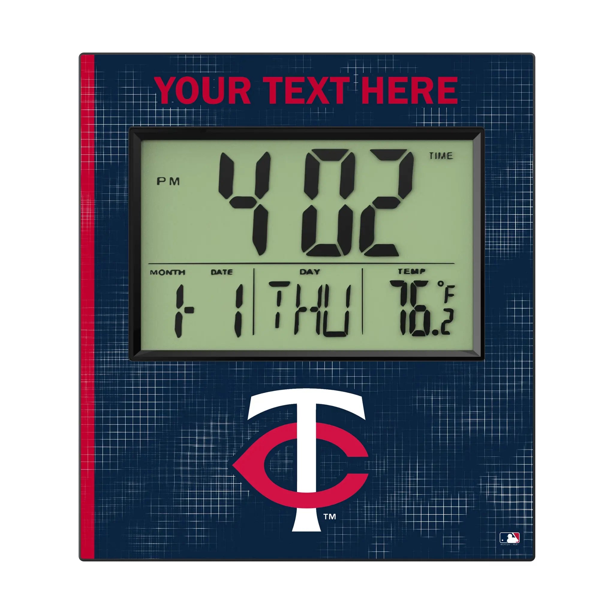 Minnesota Twins Personalized Hatch Wall Clock