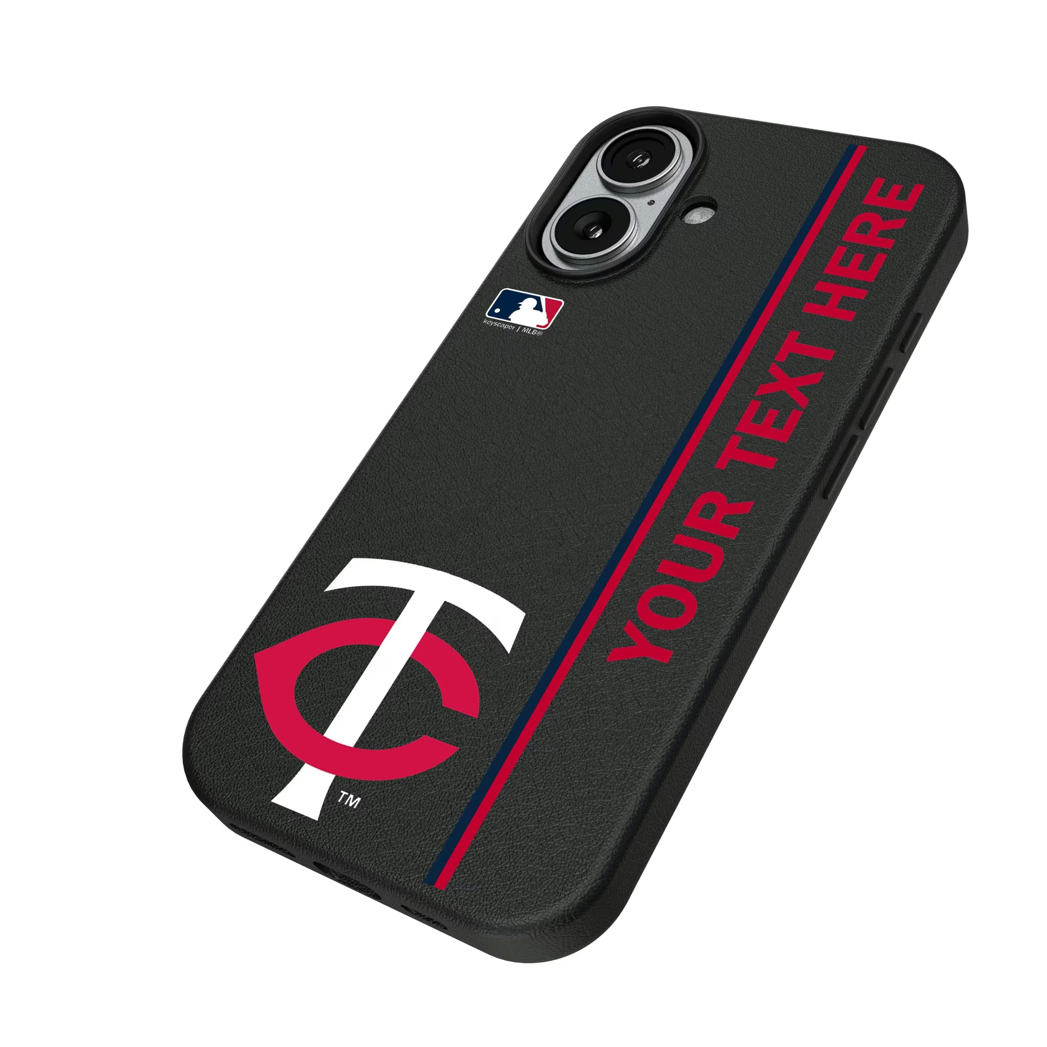 Minnesota Twins Personalized Sidebard iPhone MagSafe Compatible Phone Case for Apple iPhone - Isometric View#Device_iPhone 17