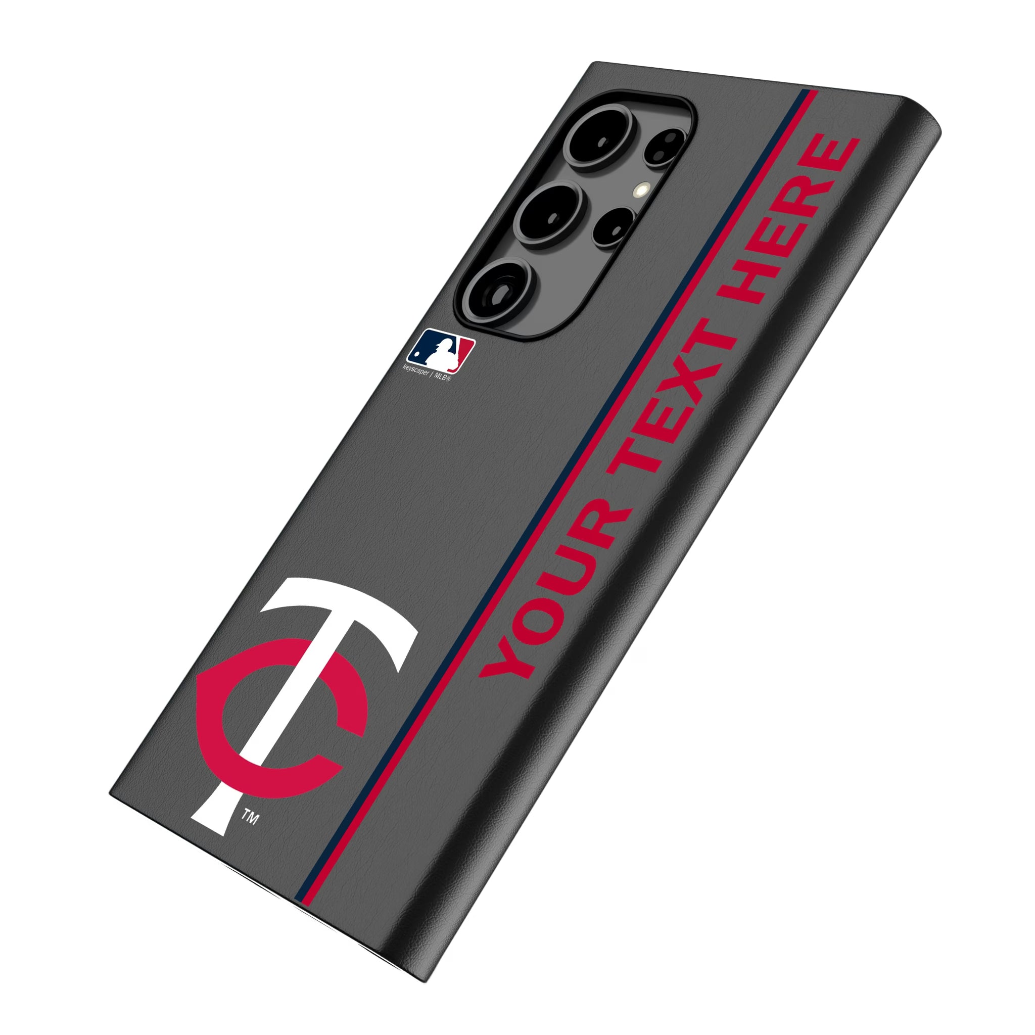 Minnesota Twins Personalized Sidebard Galaxy MagSafe Compatible Phone Case for Samsung Galaxy - Isometric View