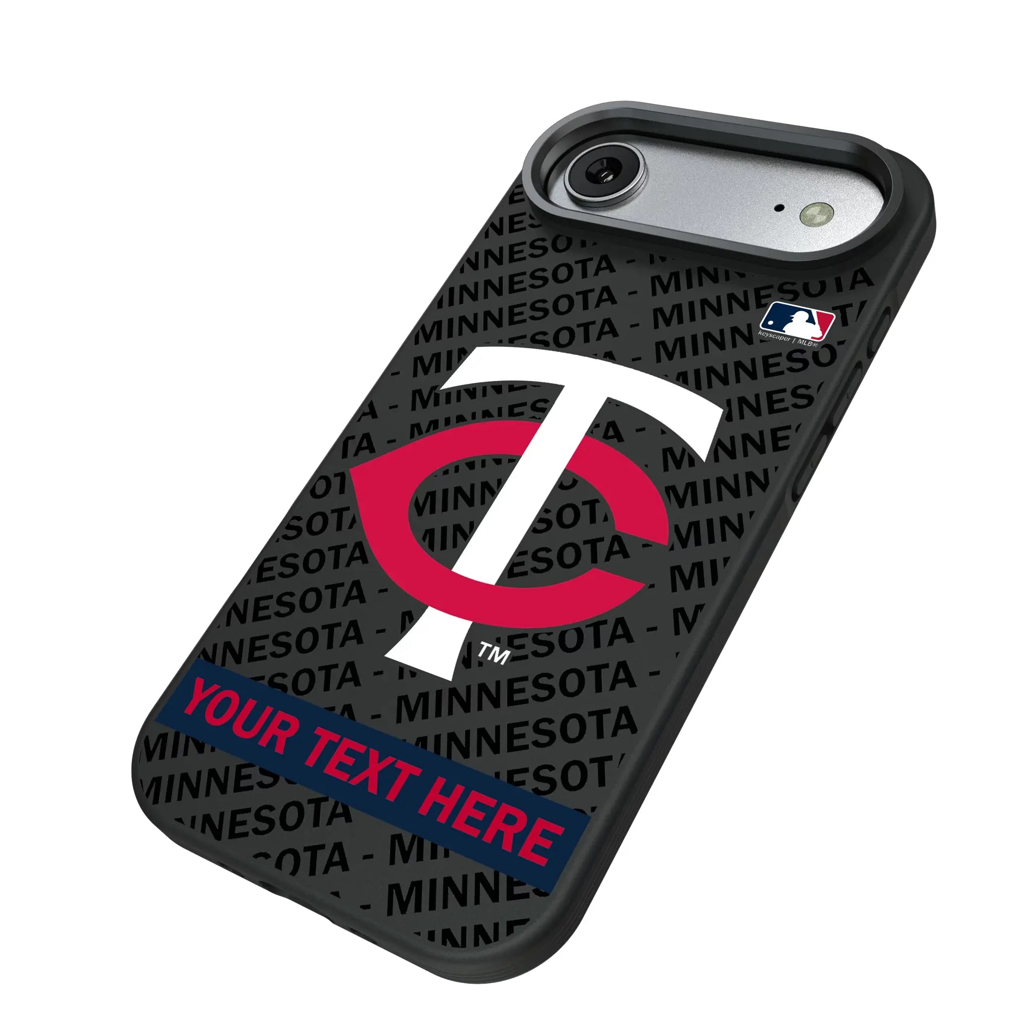 Minnesota Twins Personalized Tilt iPhone Bump Phone Case for Apple iPhone - Isometric View#Device_iPhone Air