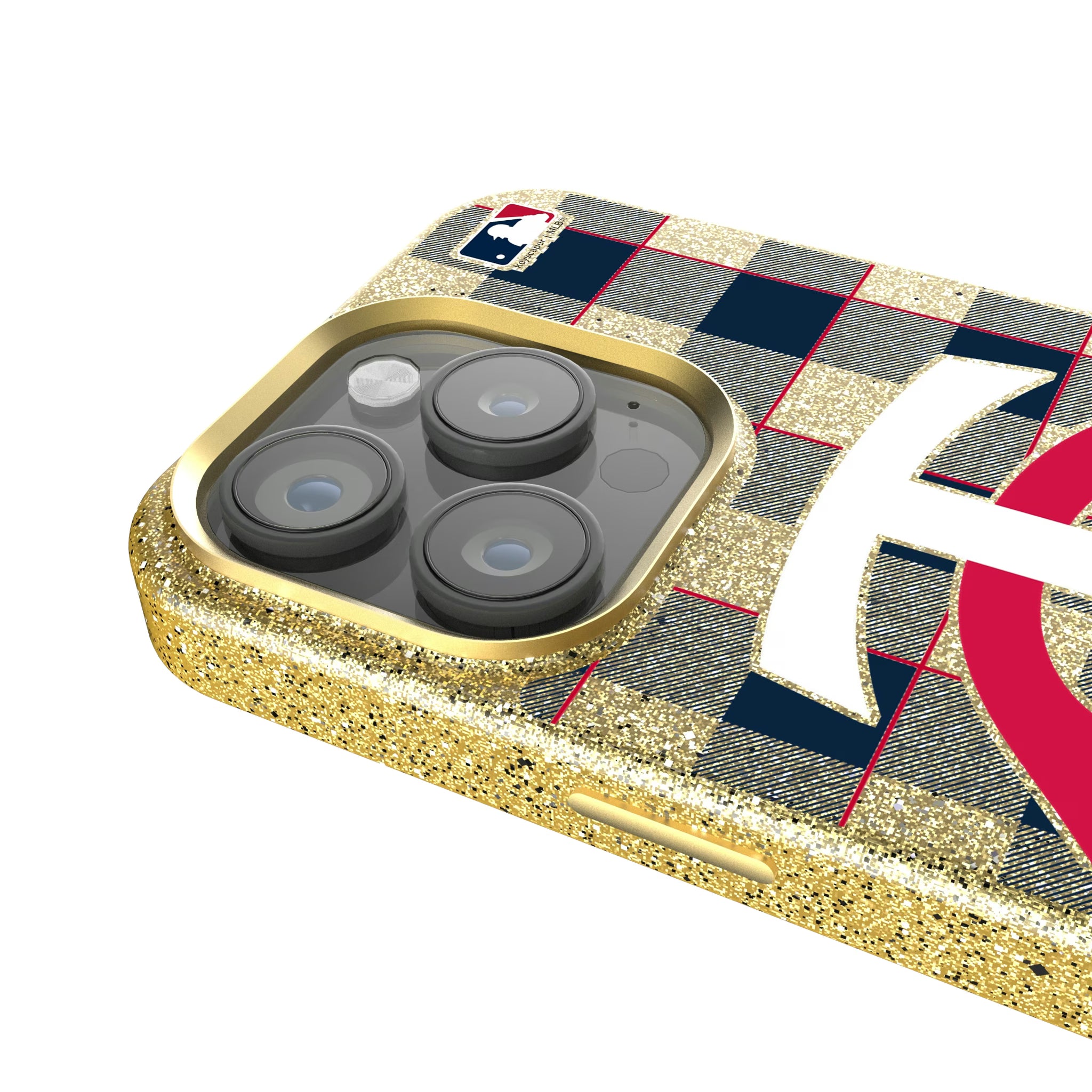Minnesota Twins Plaid iPhone Bling Phone Case for Apple iPhone - Detail