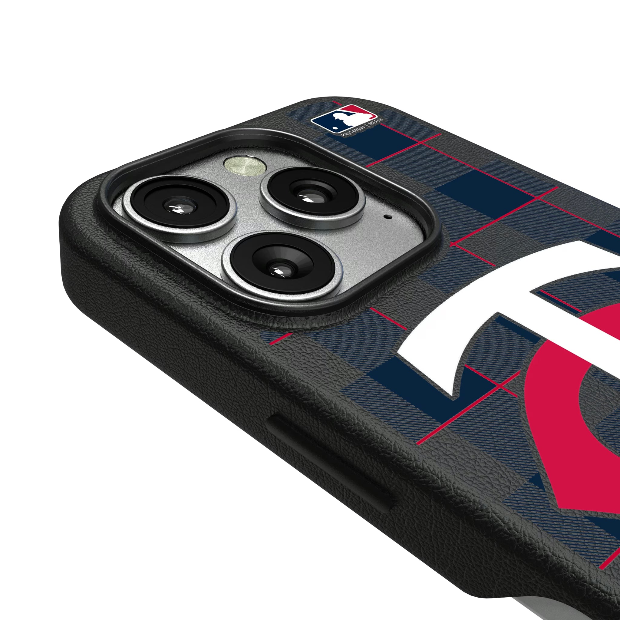 Minnesota Twins Plaid iPhone MagSafe Compatible Phone Case for Apple iPhone - Detail