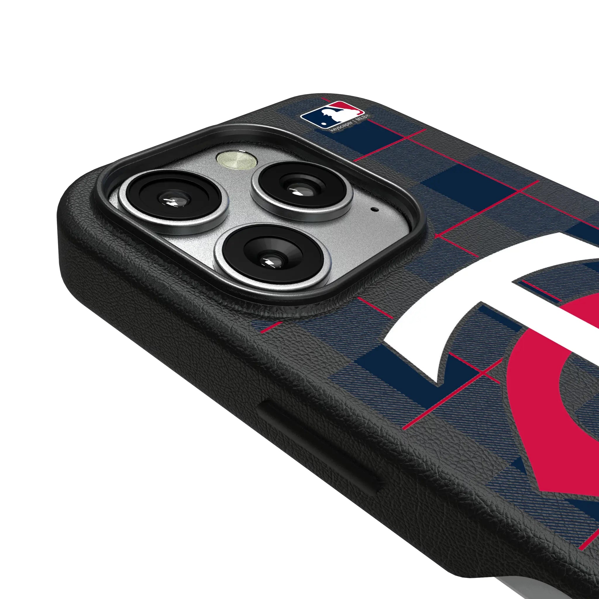 Minnesota Twins Plaid iPhone MagSafe Compatible Phone Case for Apple iPhone - Detail