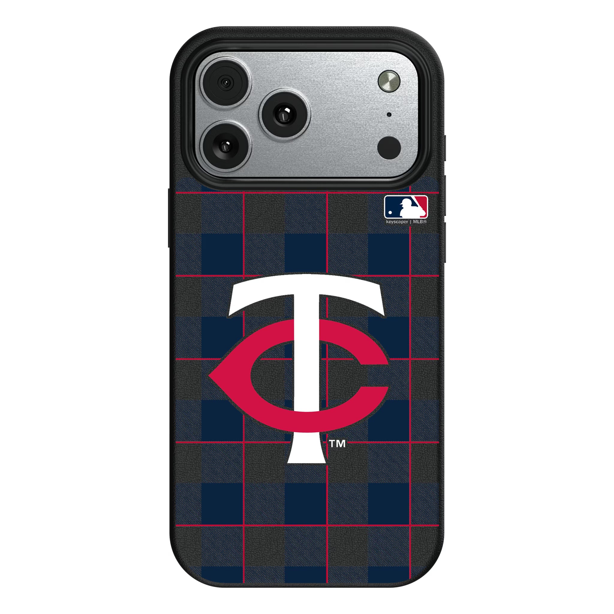 Minnesota Twins Plaid iPhone MagSafe Compatible Phone Case for Apple iPhone#Device_iPhone 17 Pro Max
