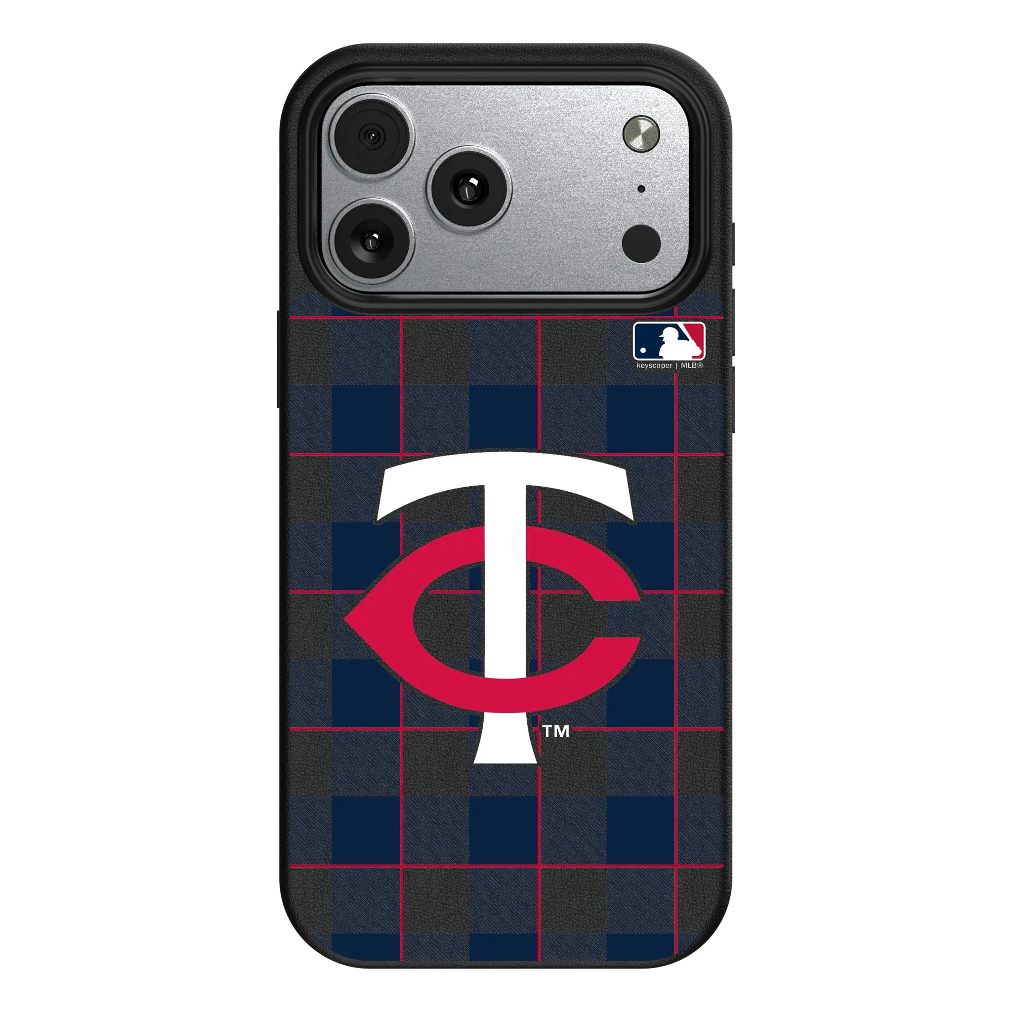Minnesota Twins Plaid iPhone MagSafe Compatible Phone Case for Apple iPhone#Device_iPhone 17 Pro Max