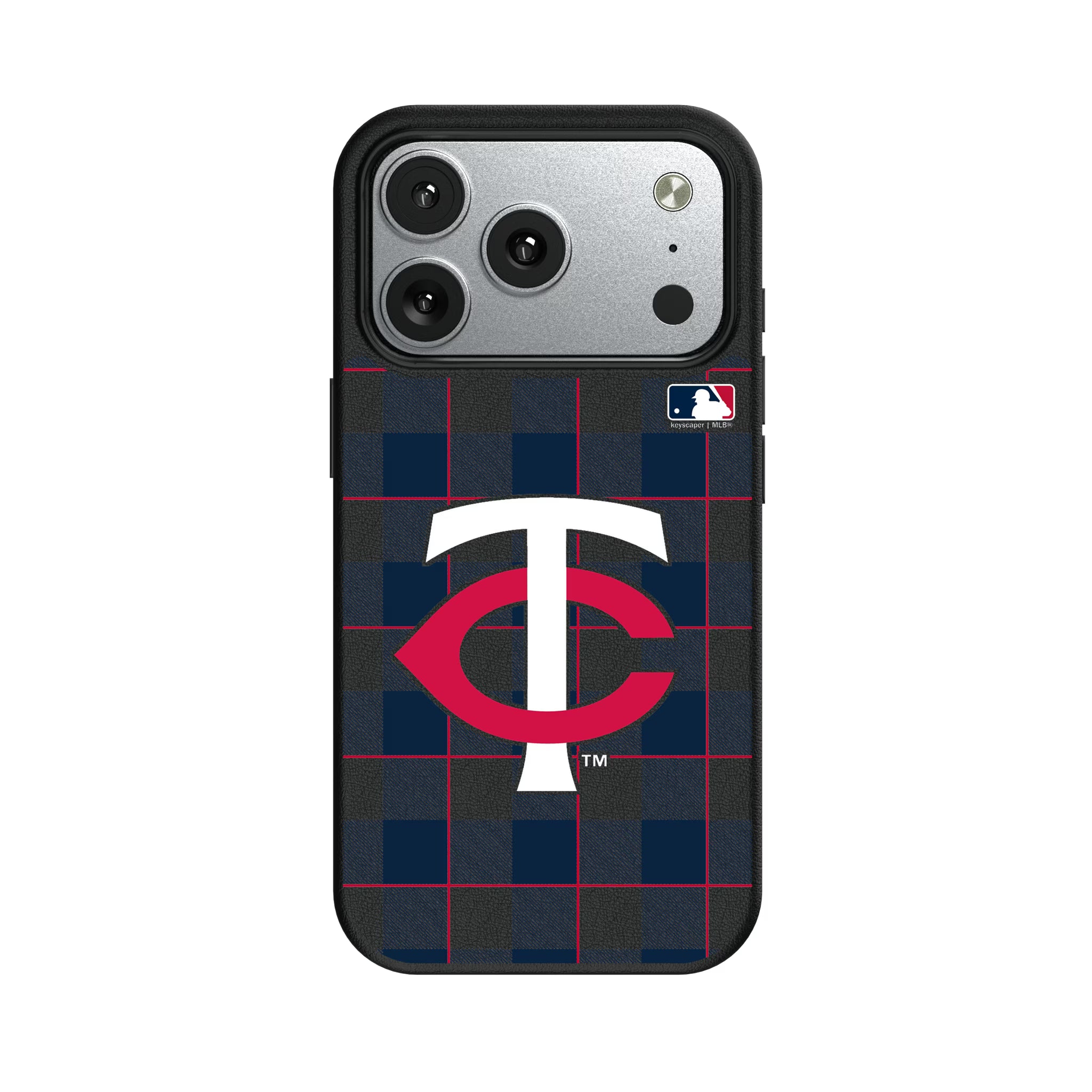 Minnesota Twins Plaid iPhone MagSafe Compatible Phone Case for Apple iPhone#Device_iPhone 17 Pro