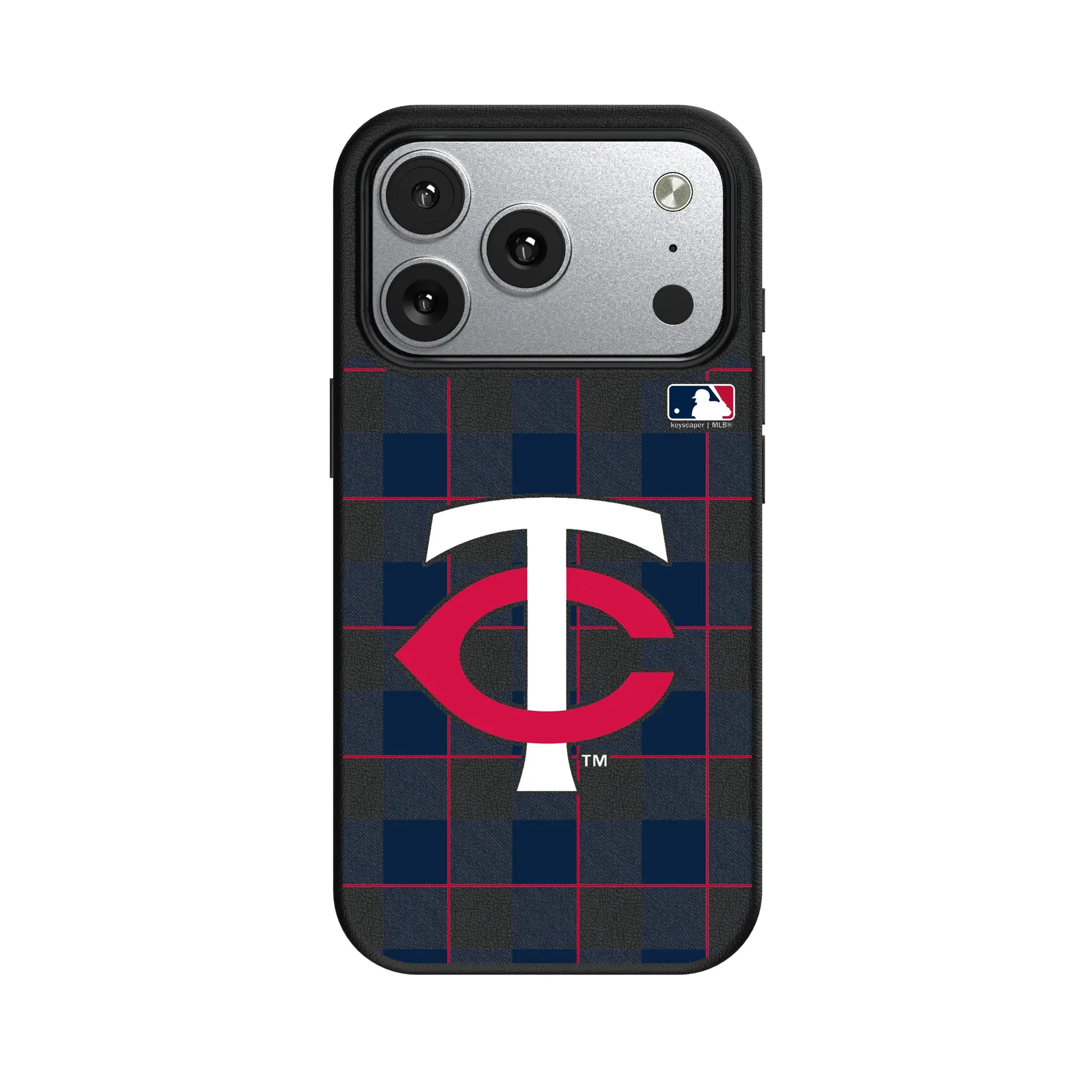 Minnesota Twins Plaid iPhone MagSafe Compatible Phone Case for Apple iPhone#Device_iPhone 17 Pro