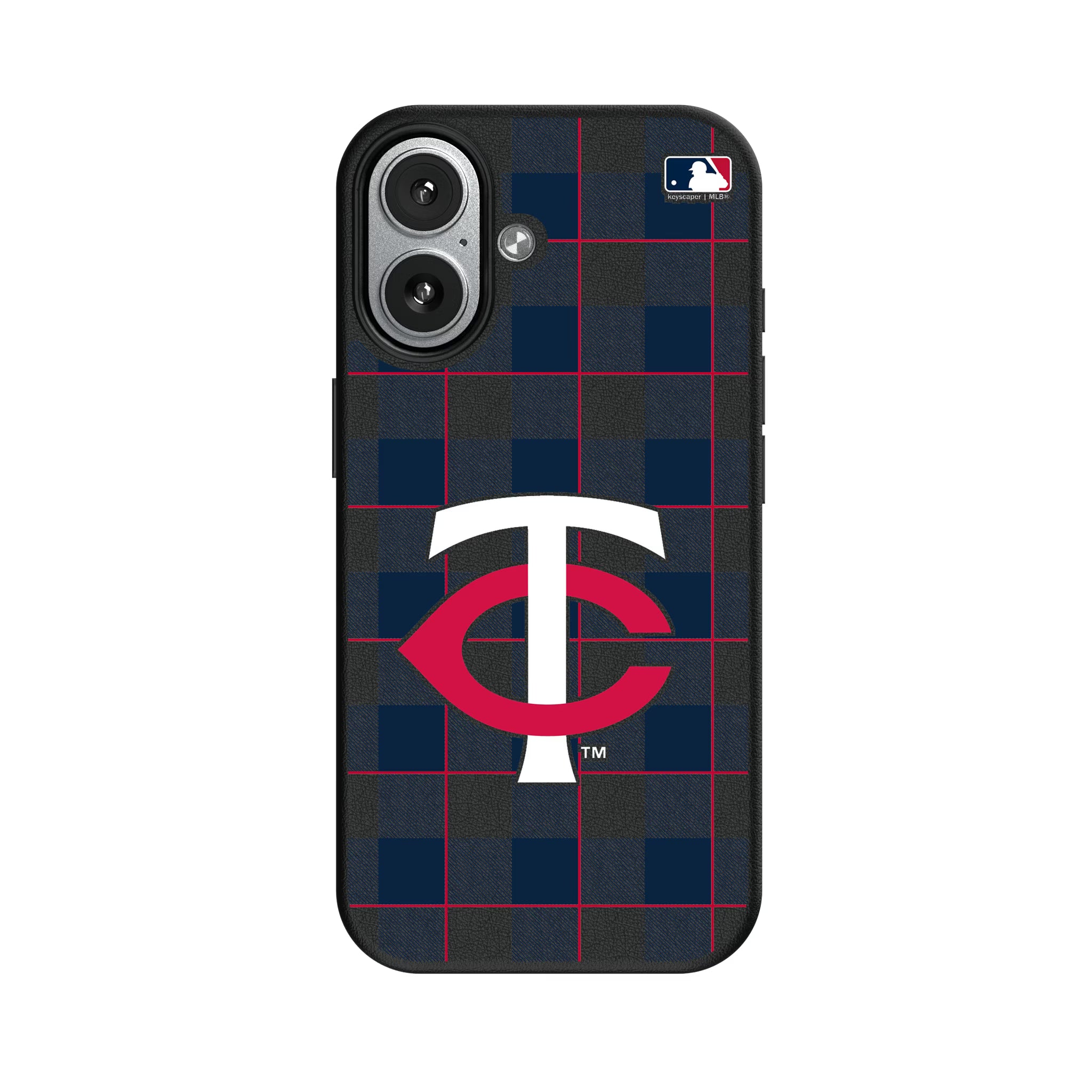Minnesota Twins Plaid iPhone MagSafe Compatible Phone Case for Apple iPhone#Device_iPhone 17