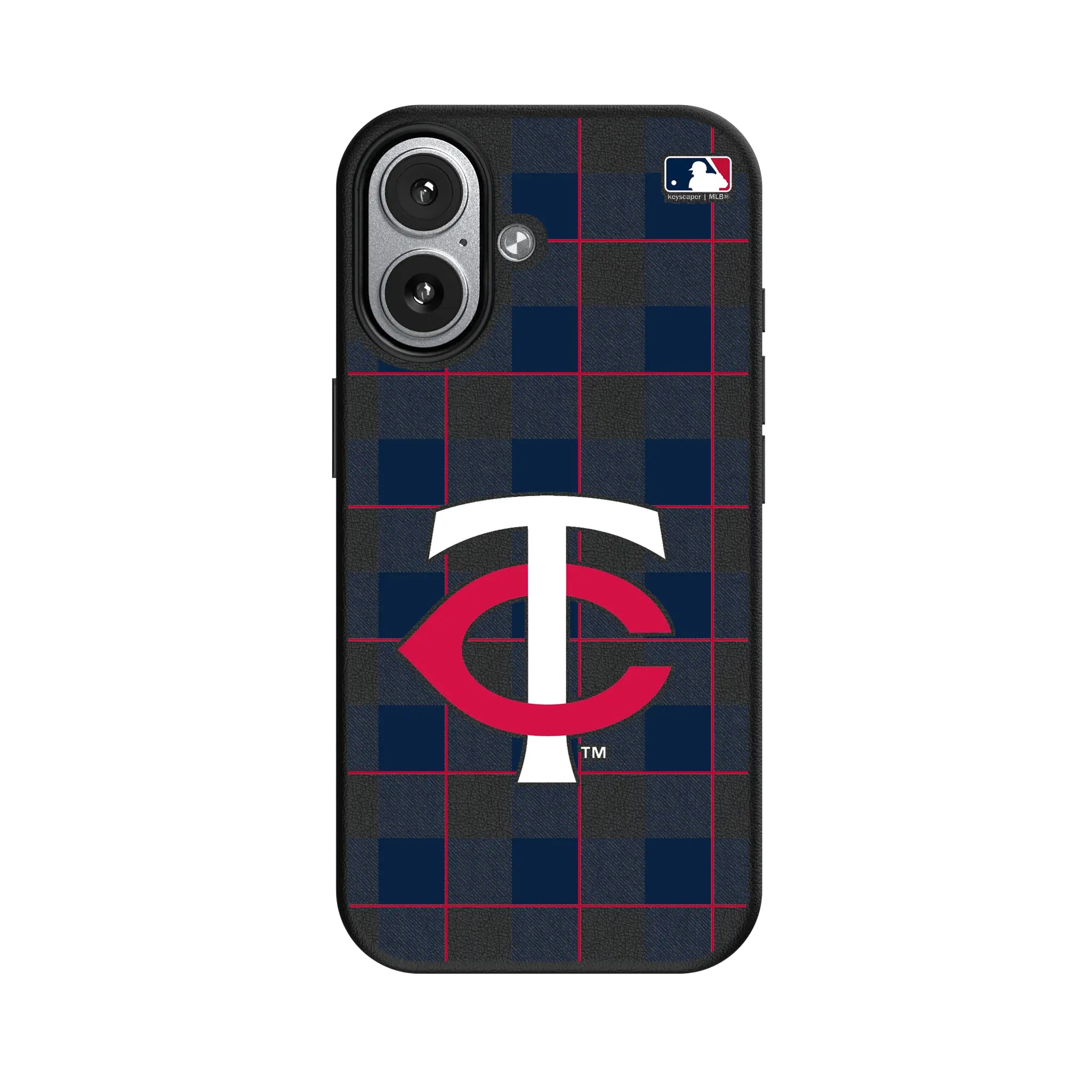 Minnesota Twins Plaid iPhone MagSafe Compatible Phone Case for Apple iPhone#Device_iPhone 17