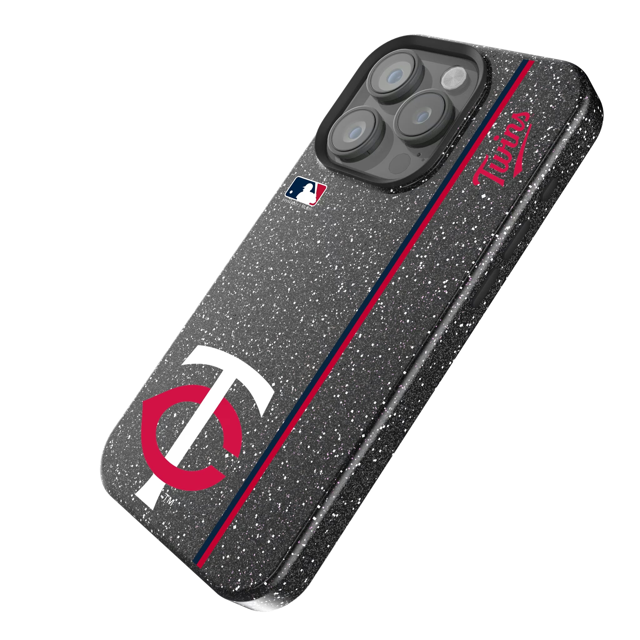 Minnesota Twins Sidebar iPhone Bling Phone Case for Apple iPhone - Isometric View