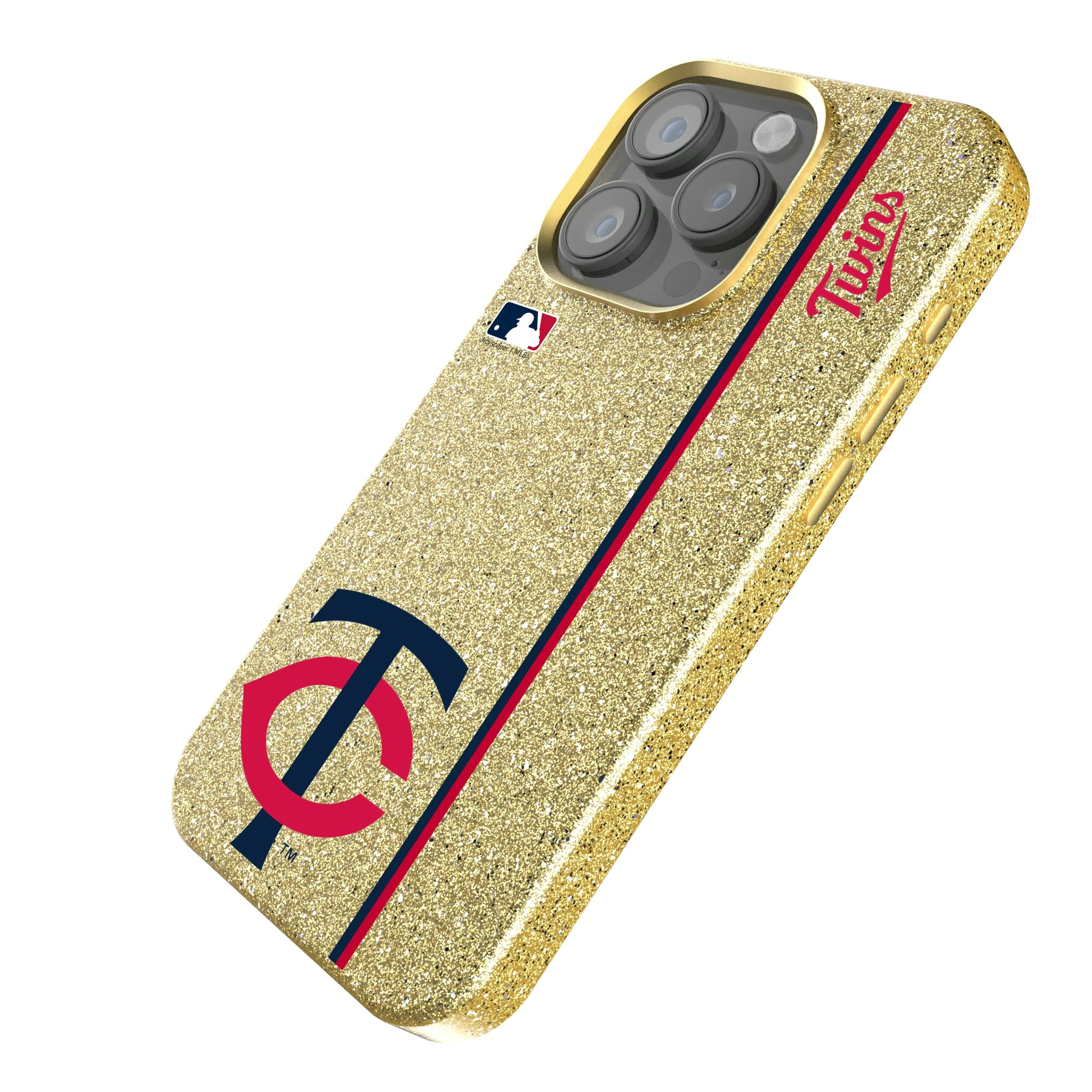 Minnesota Twins Sidebar iPhone Bling Phone Case for Apple iPhone - Isometric View