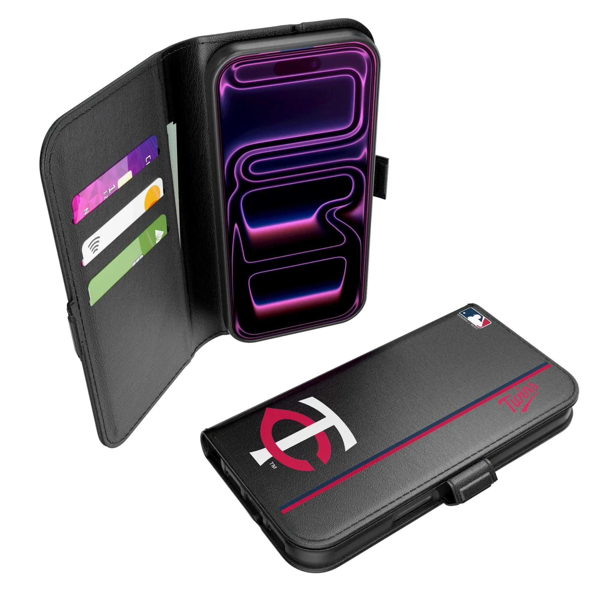 Minnesota Twins Sidebar iPhone Folio Phone Case for Apple iPhone#Device_iPhone 17 Pro