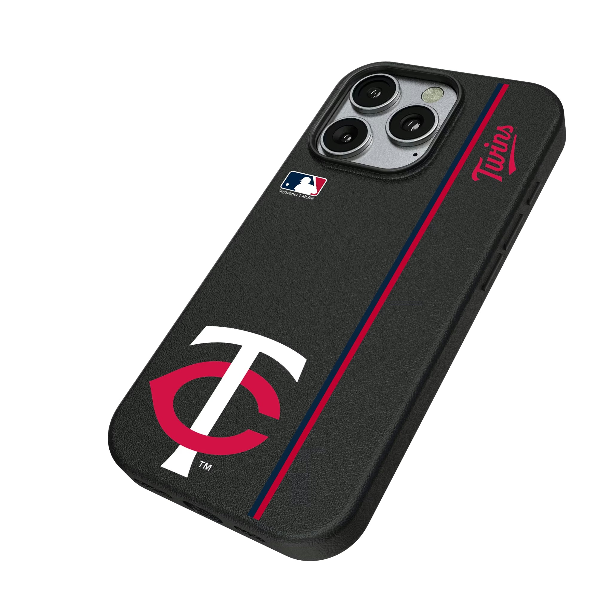 Minnesota Twins Sidebar iPhone MagSafe Compatible Phone Case for Apple iPhone - Isometric View