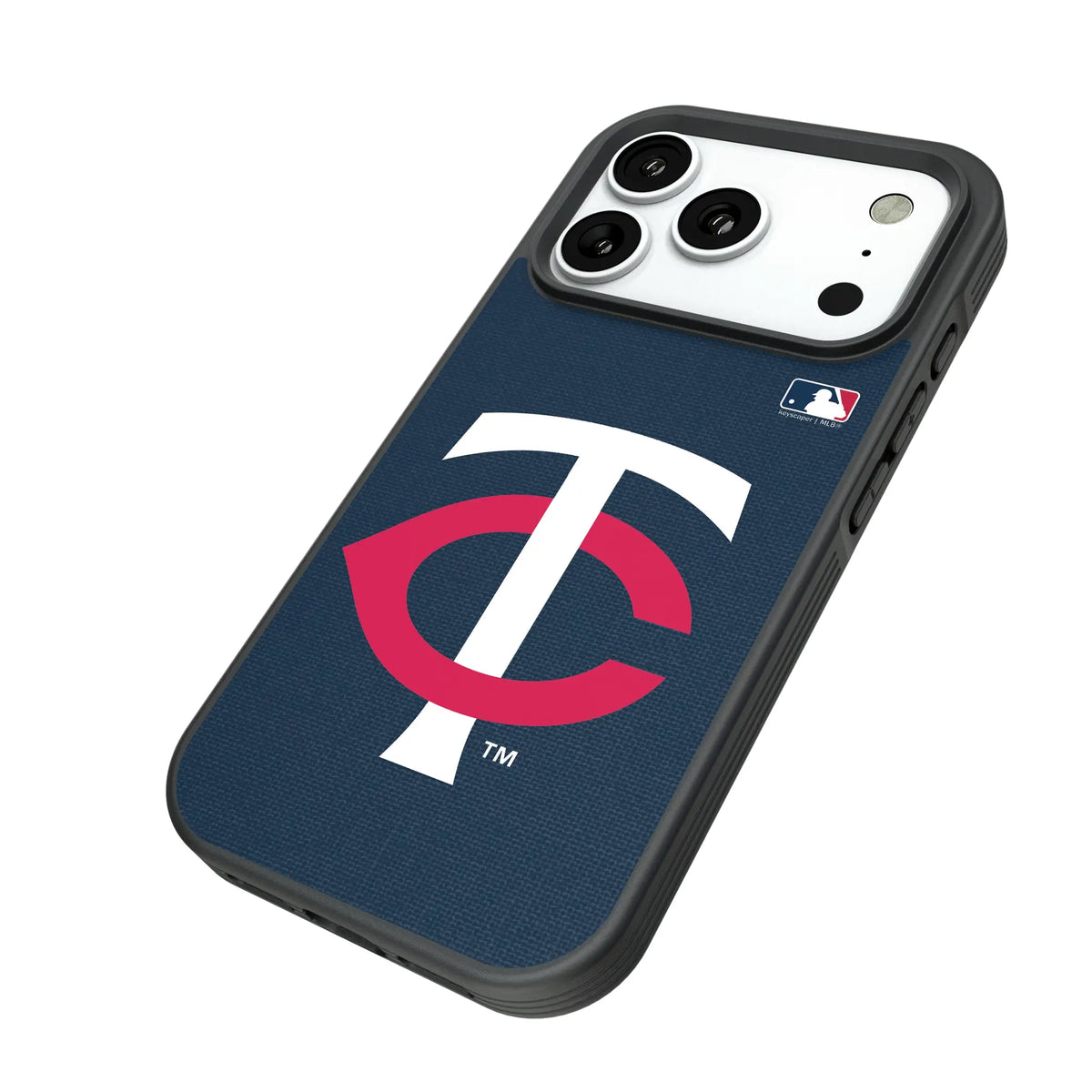 Minnesota Twins Solid iPhone Bump Phone Case for Apple iPhone - Isometric View#Device_iPhone 18 Pro