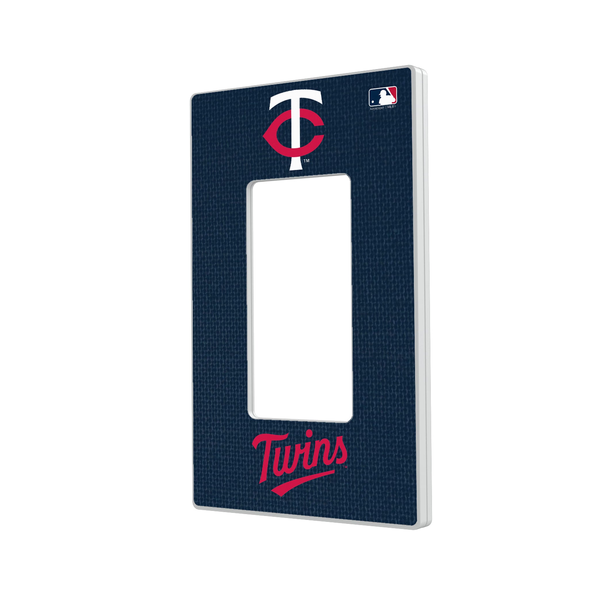 Minnesota Twins Solid Hidden-Screw Light Switch Plate#Style_Single Rocker