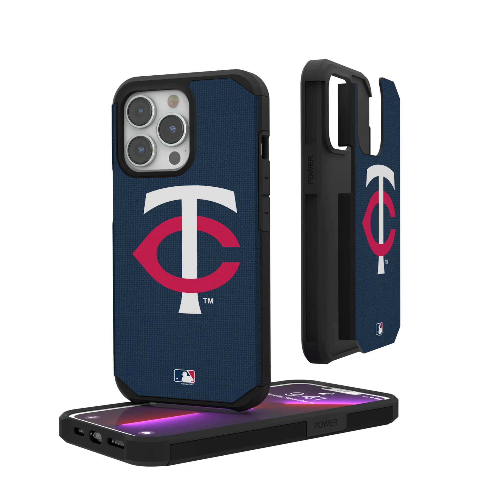 Minnesota Twins Solid iPhone Rugged Phone Case for Apple iPhone