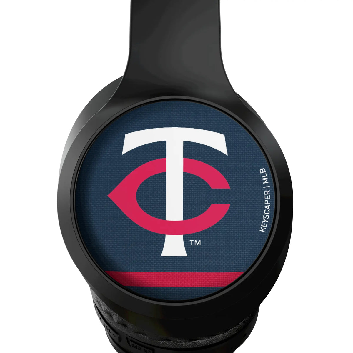 Minnesota Twins Stripe Wireless Over-Ear Headphones With Case - Detail