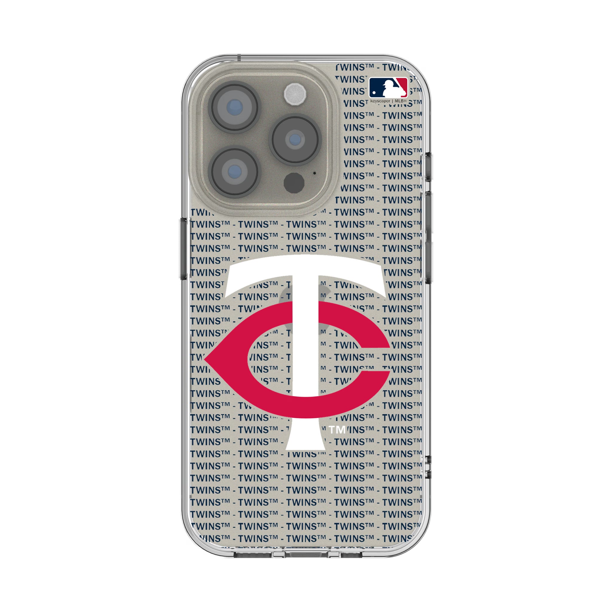 Minnesota Twins Text Backdrop iPhone Clear Phone Case for Apple iPhone