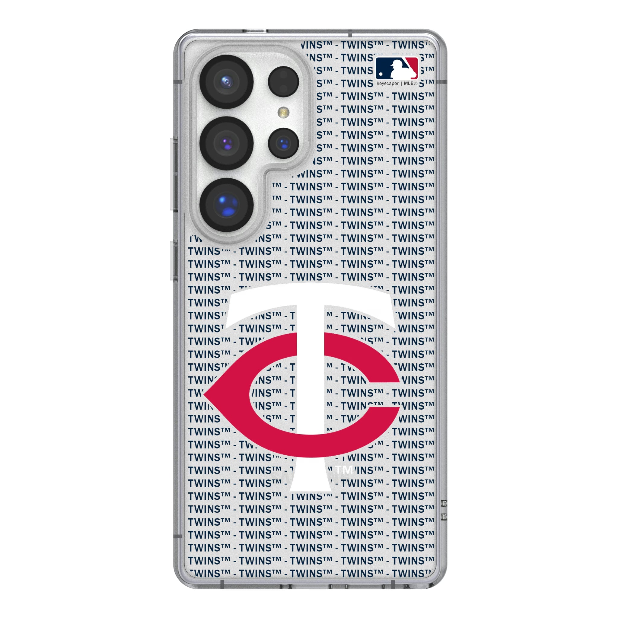 Minnesota Twins Text Backdrop Galaxy Clear Phone Case for Samsung Galaxy