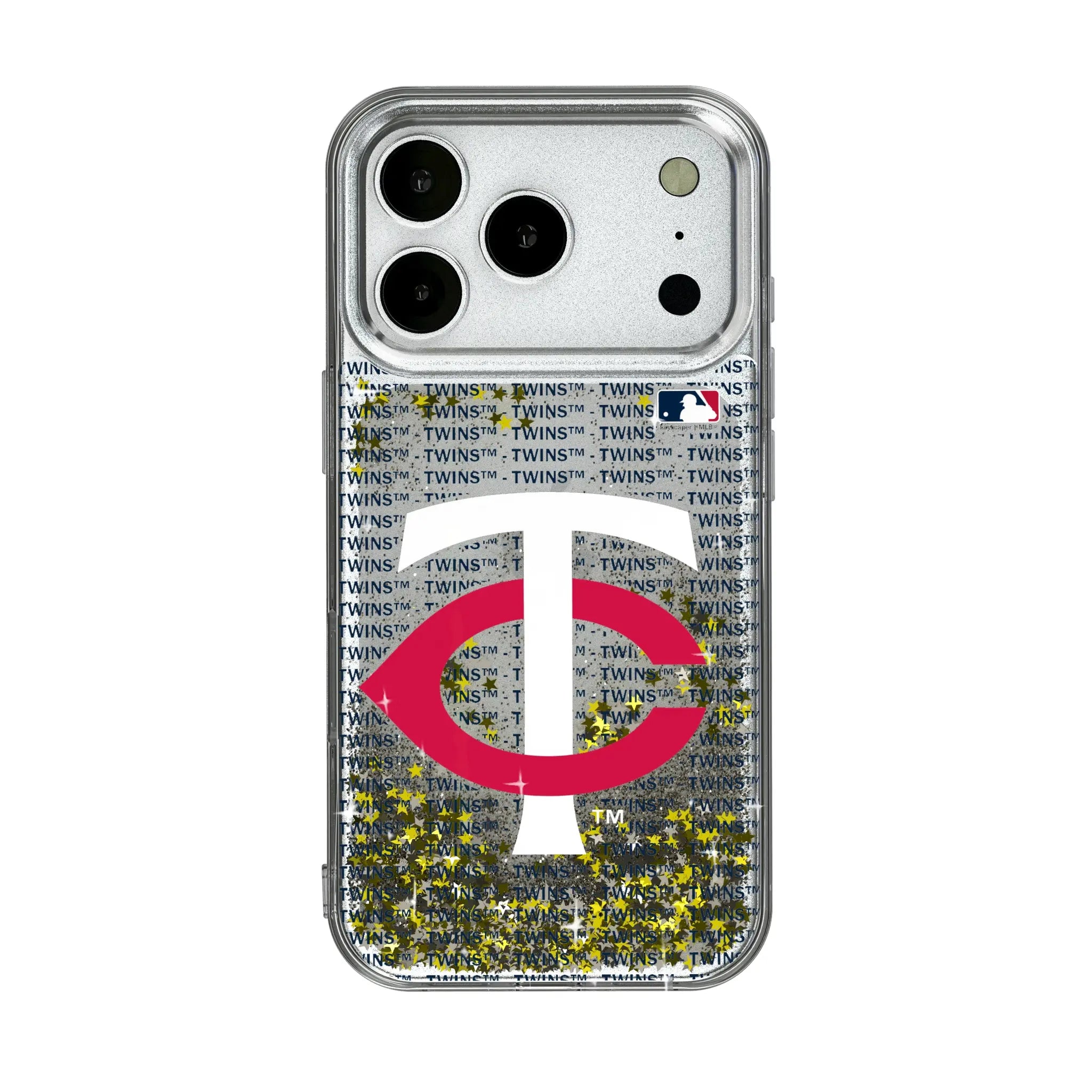 Minnesota Twins Text Backdrop iPhone Glitter Phone Case for Apple iPhone