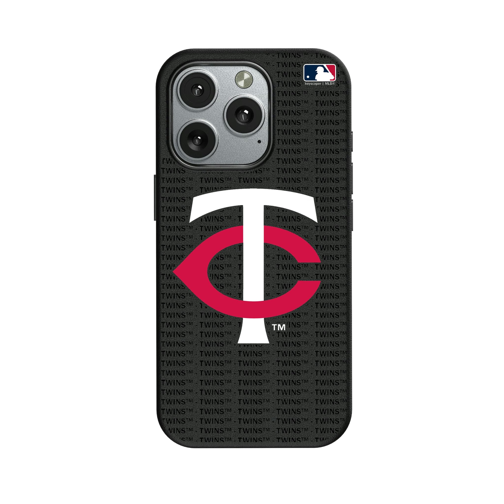 Minnesota Twins Text Backdrop iPhone MagSafe Compatible Phone Case for Apple iPhone