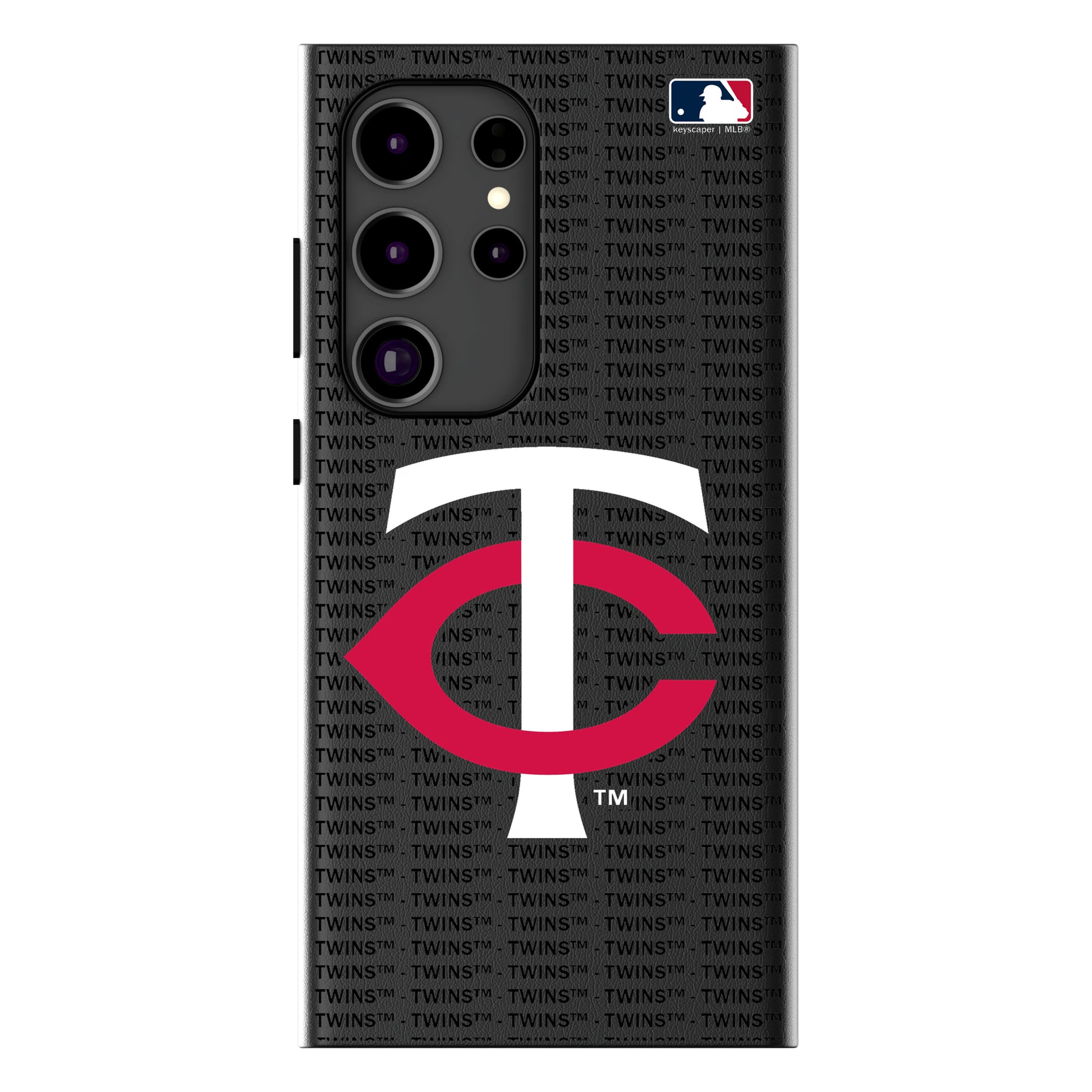 Minnesota Twins Text Backdrop Galaxy MagSafe Compatible Phone Case for Samsung Galaxy