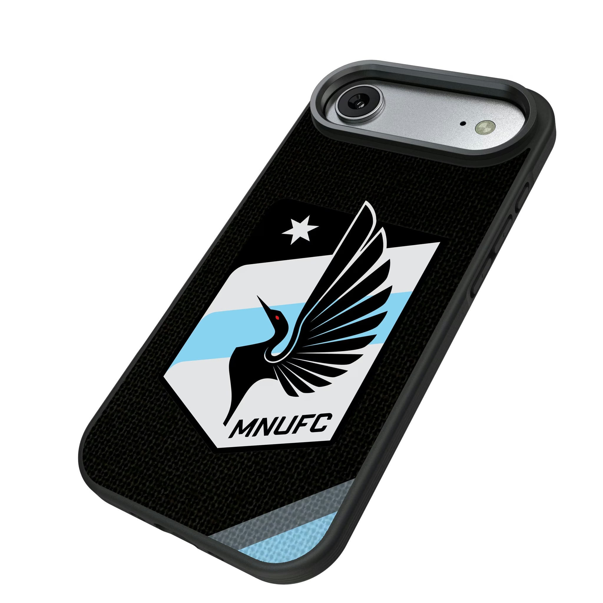 Minnesota United FC Diagonal Stripe iPhone Bump Phone Case for Apple iPhone - Isometric View#Device_iPhone Air