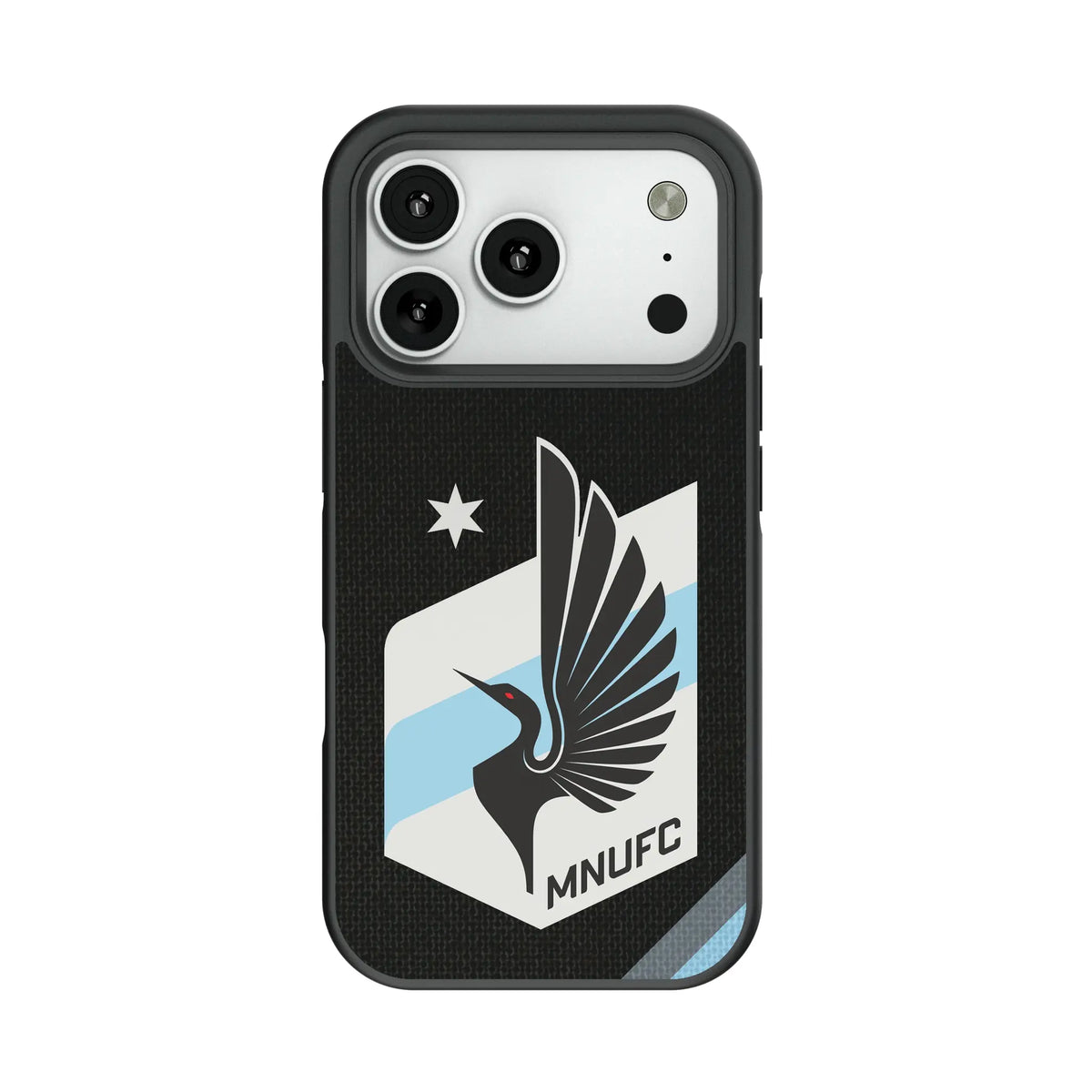 Minnesota United FC Diagonal Stripe Bump Phone Case for Apple iPhone