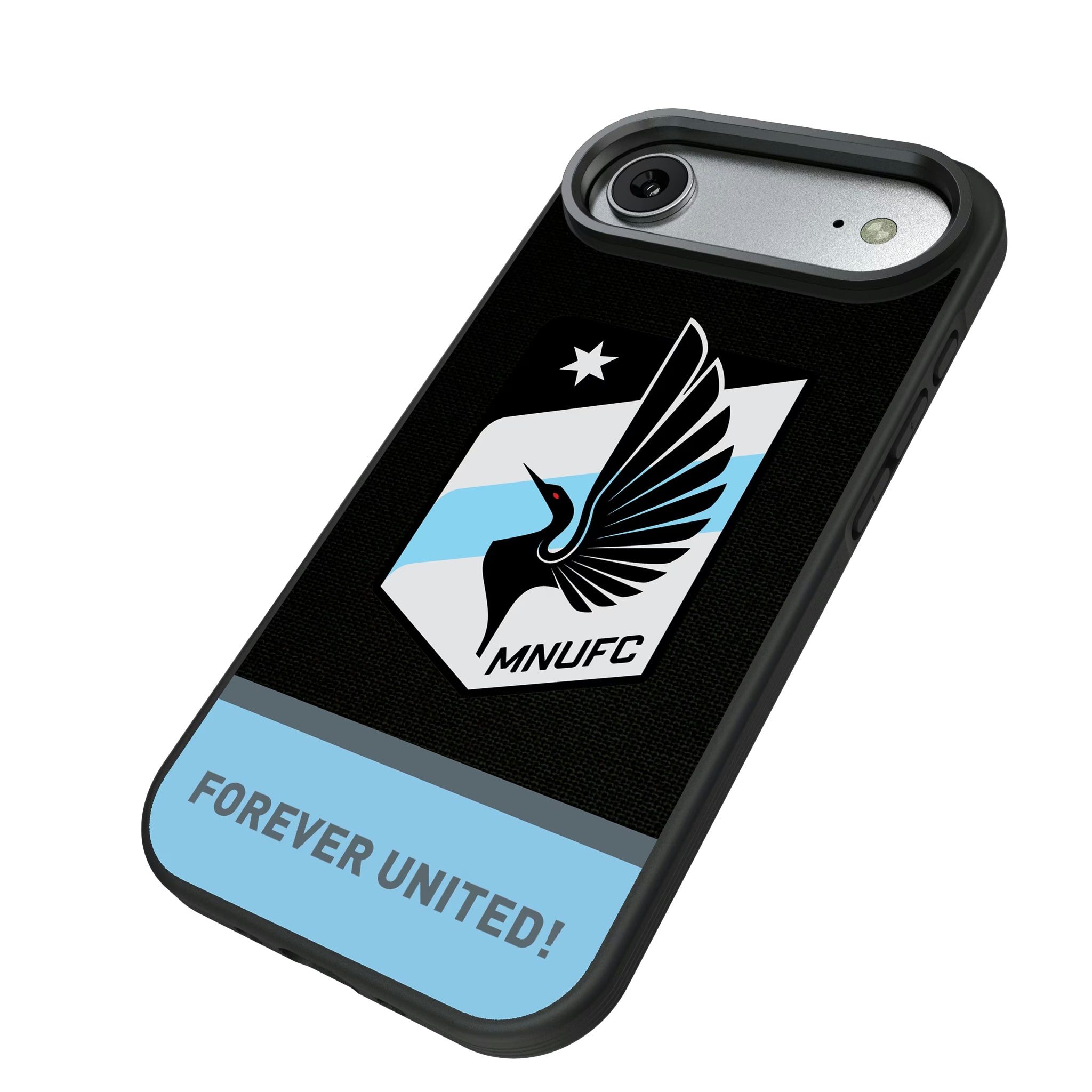 Minnesota United FC Endzone Solid iPhone Bump Phone Case for Apple iPhone - Isometric View#Device_iPhone Air