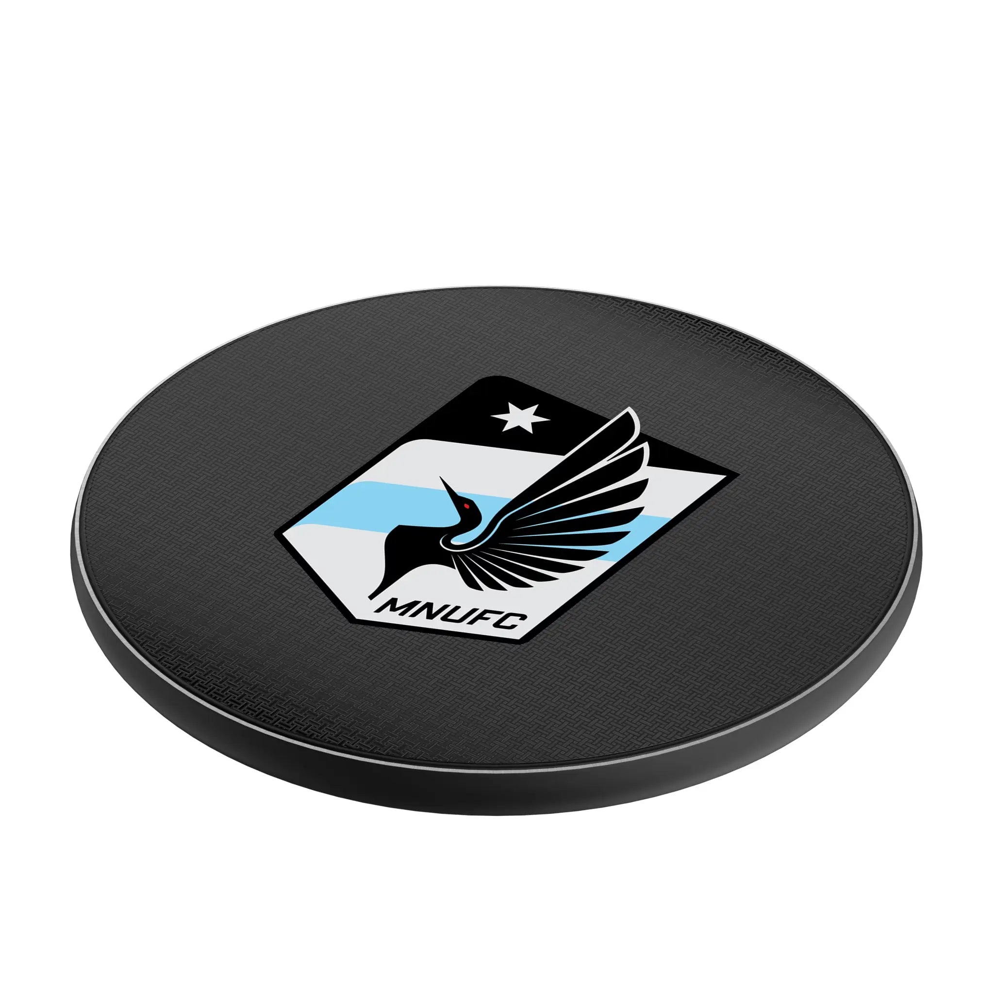 Minnesota United FC Linen 15-Watt Wireless Charger - Isometric View