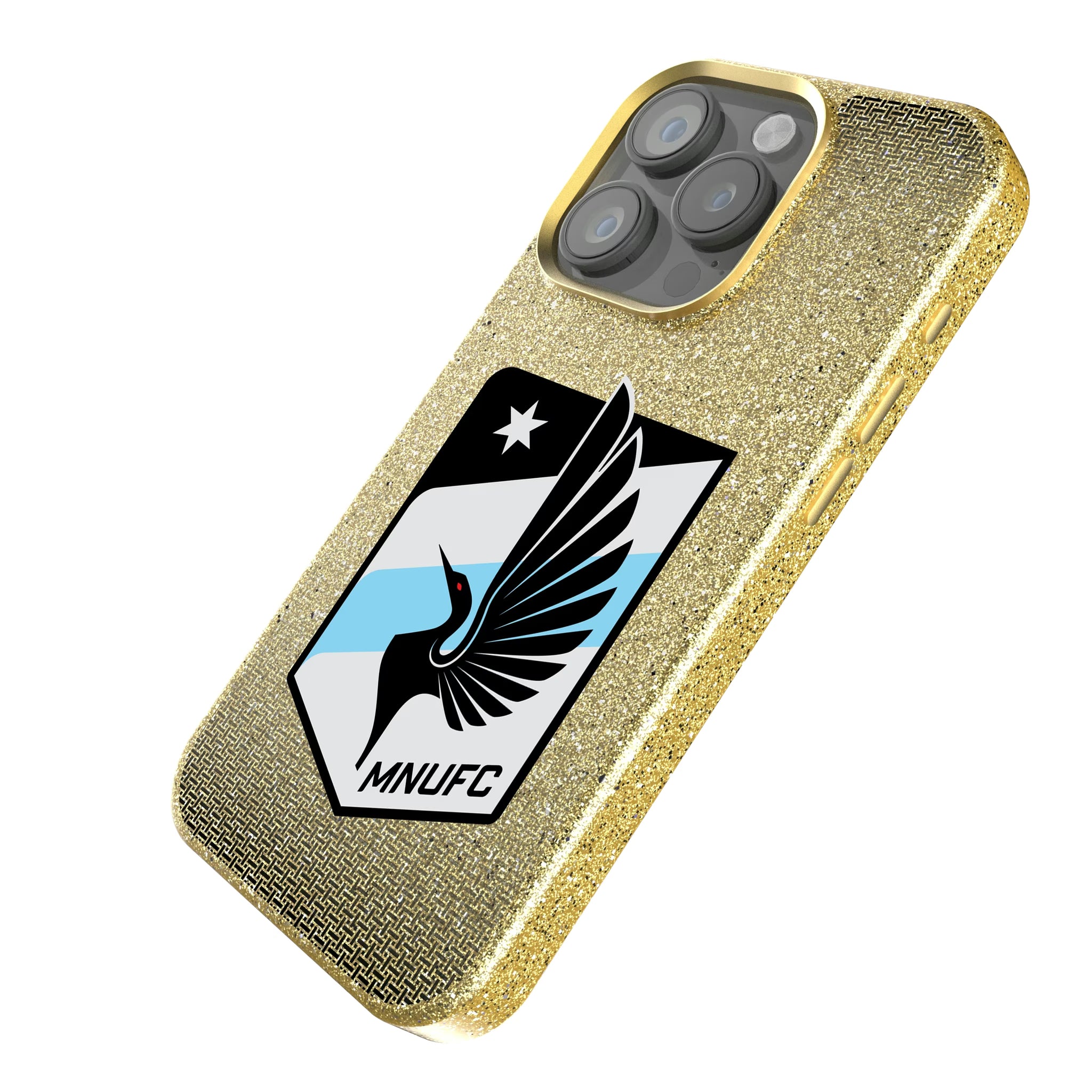 Minnesota United FC Linen iPhone Bling Phone Case for Apple iPhone - Isometric View