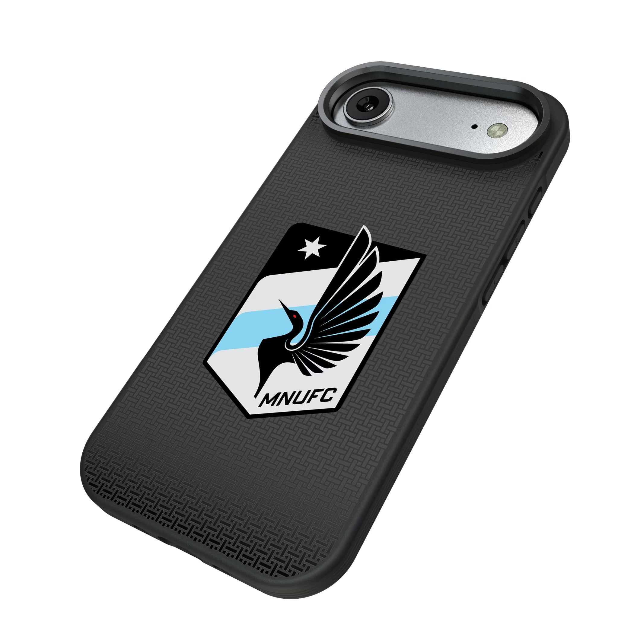Minnesota United FC Linen iPhone Bump Phone Case for Apple iPhone - Isometric View#Device_iPhone Air