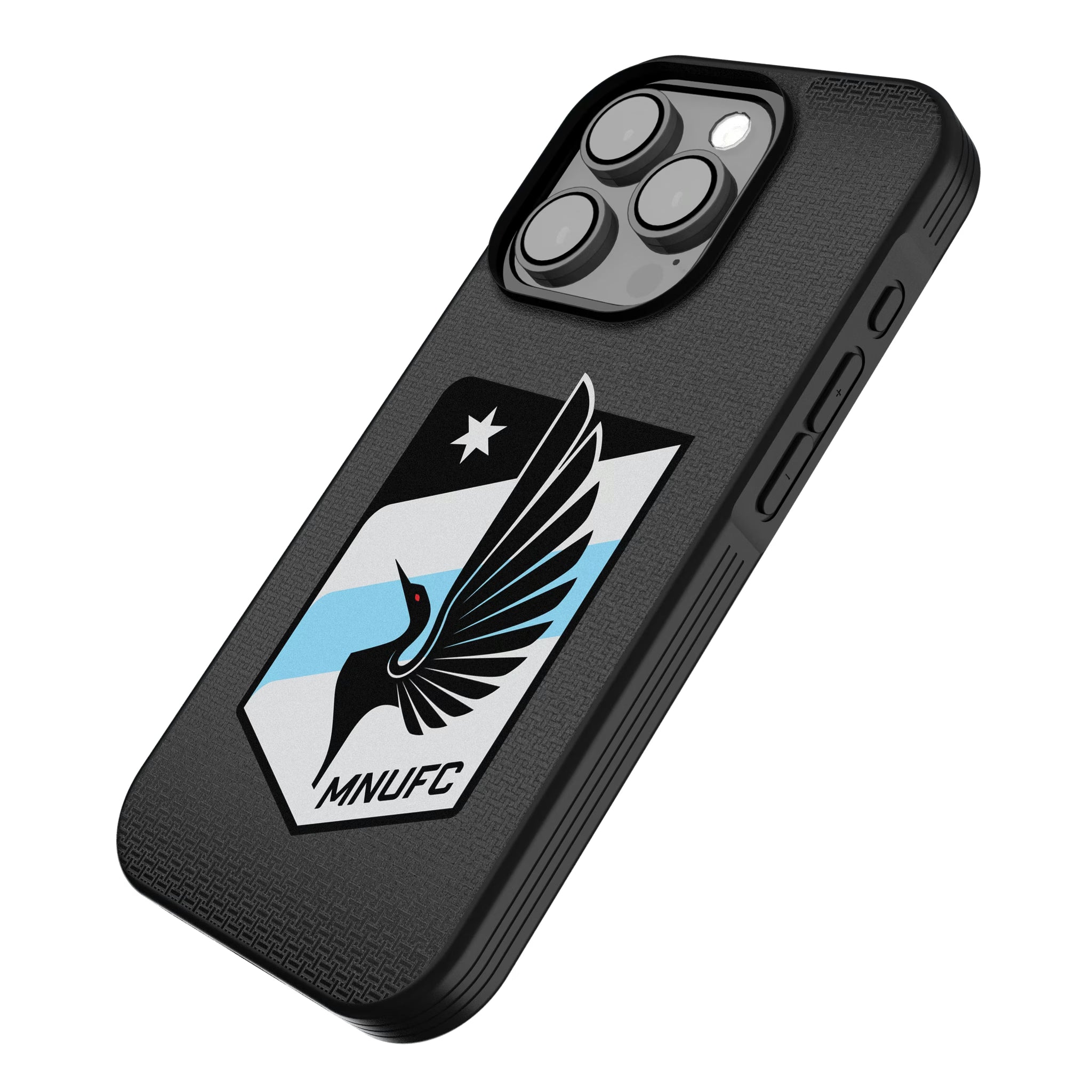 Minnesota United FC Linen iPhone Bump Phone Case for Apple iPhone - Isometric View