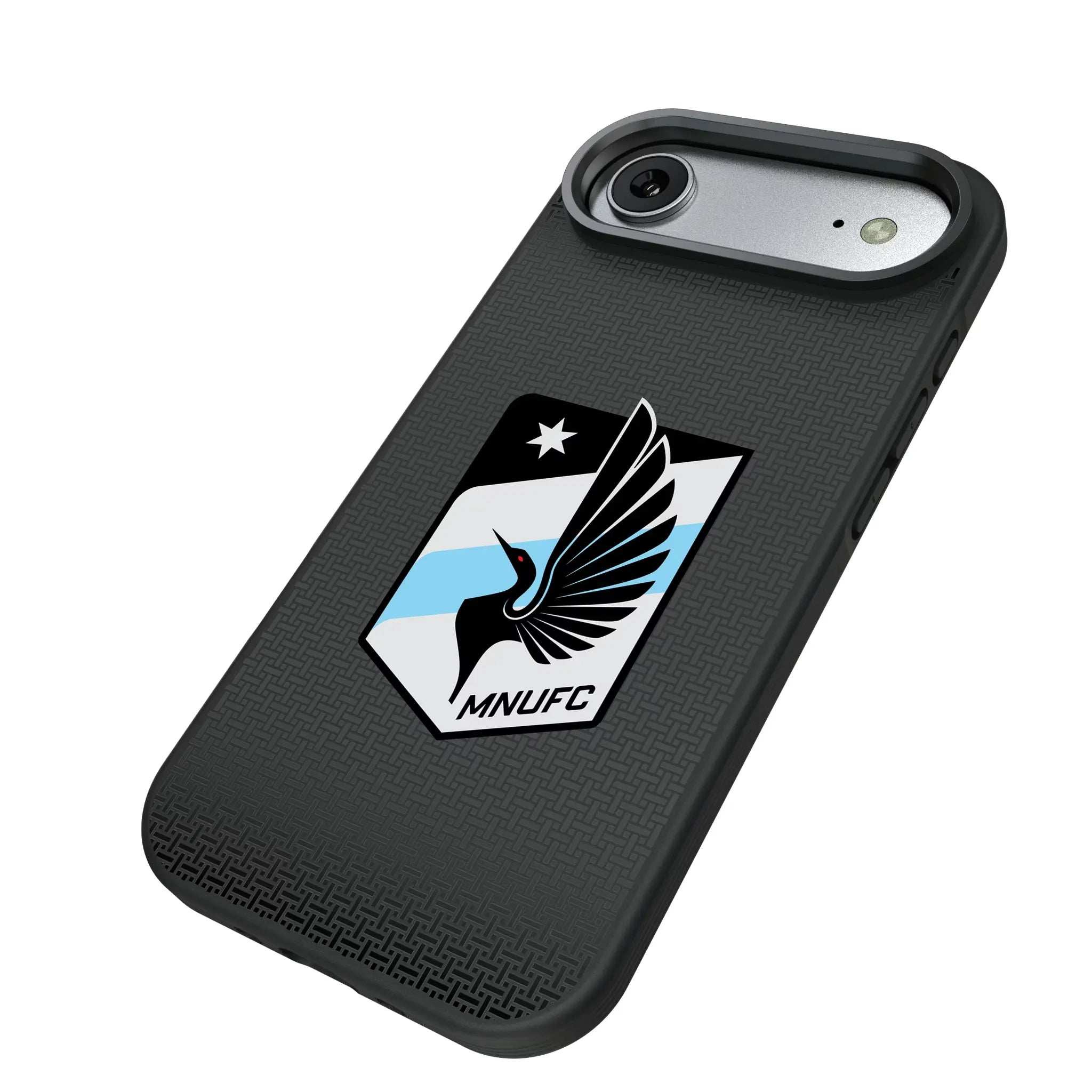 Minnesota United FC Linen iPhone Bump Phone Case for Apple iPhone - Isometric View#Device_iPhone Air