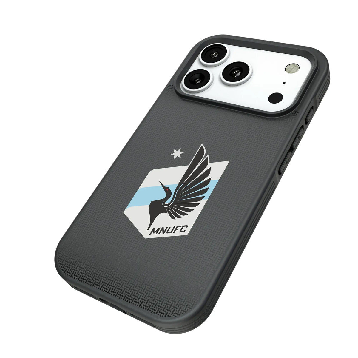 Minnesota United FC Linen iPhone Bump Phone Case for Apple iPhone - Isometric View#Device_iPhone 18 Pro