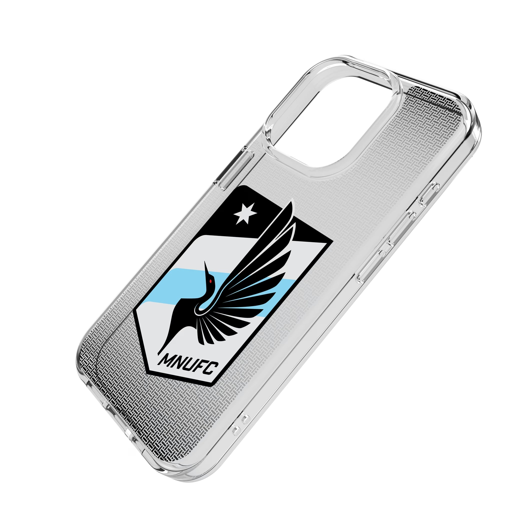 Minnesota United FC Linen iPhone Clear Phone Case for Apple iPhone - Isometric View