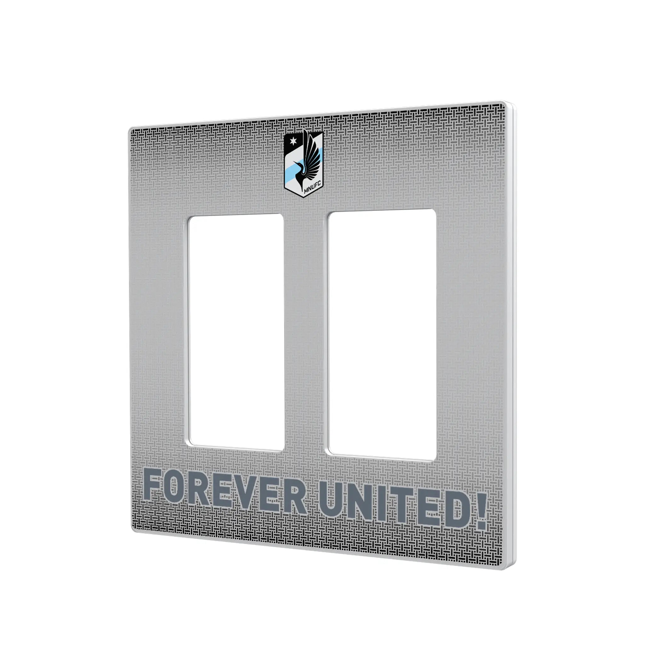 Minnesota United FC Linen Hidden-Screw Light Switch Plate#Style_Double Rocker