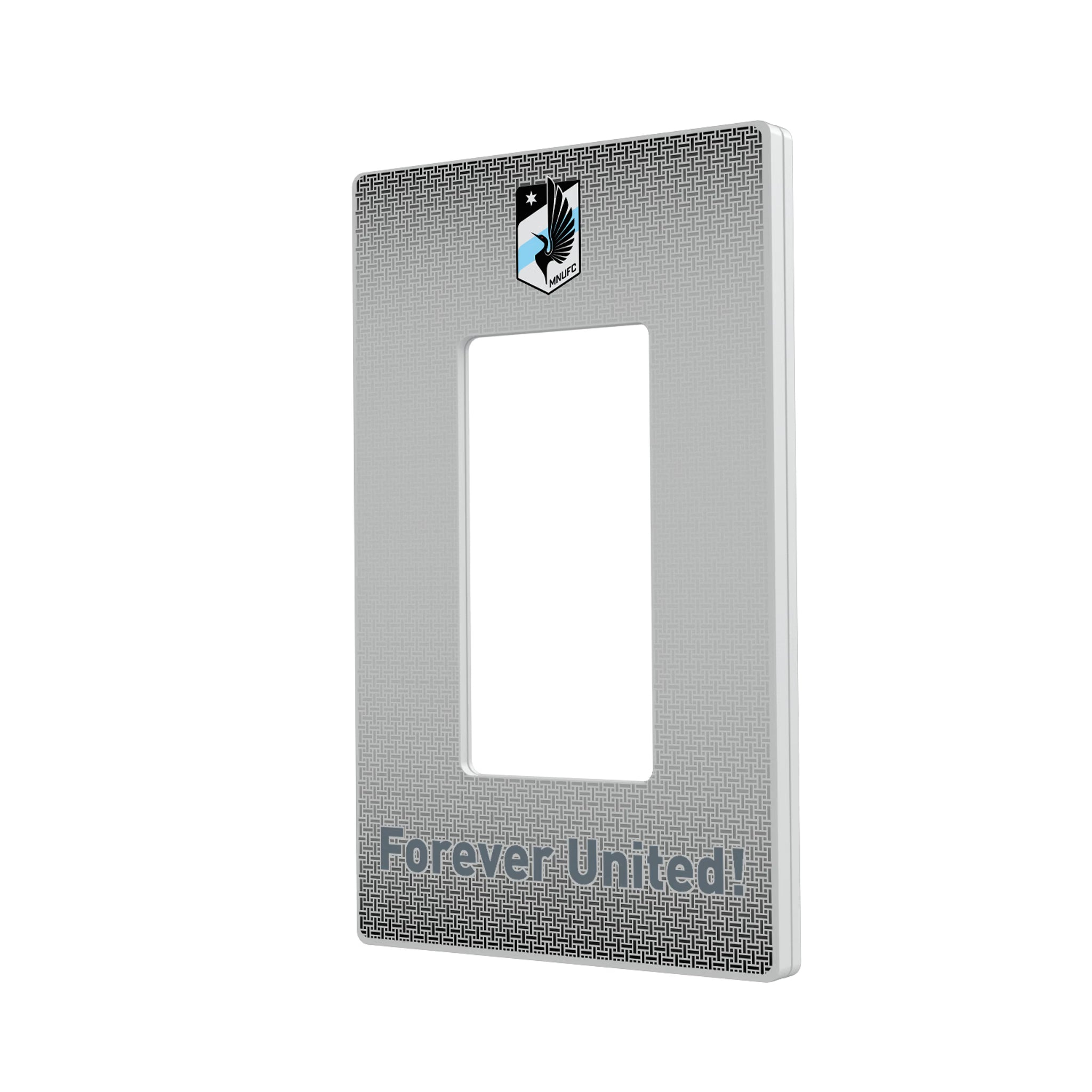 Minnesota United FC Linen Hidden-Screw Light Switch Plate#Style_Single Rocker