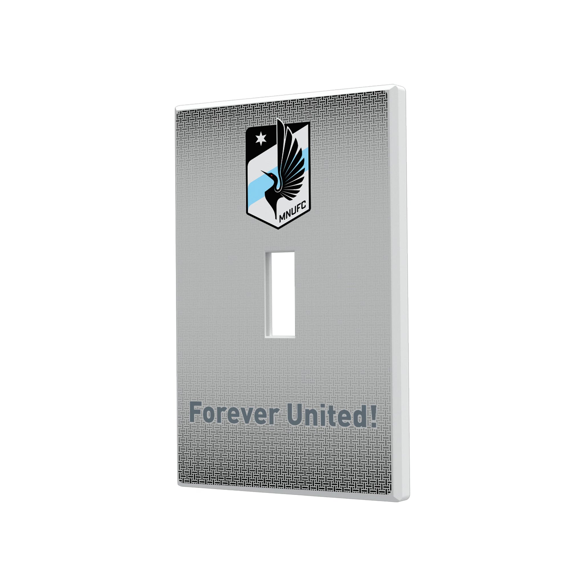 Minnesota United FC Linen Hidden-Screw Light Switch Plate#Style_Single Toggle