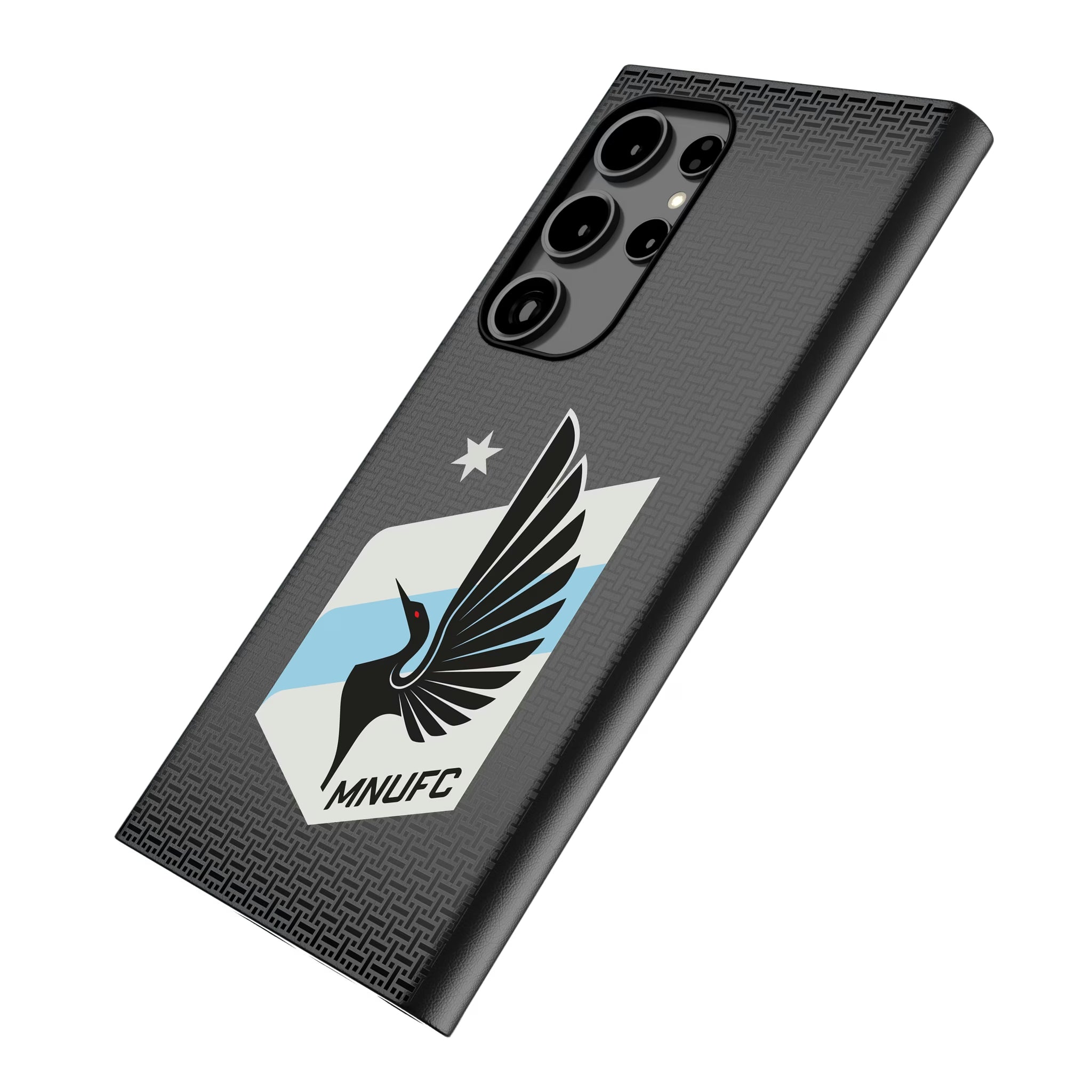 Minnesota United FC Linen Galaxy MagSafe Compatible Phone Case for Samsung Galaxy - Isometric View