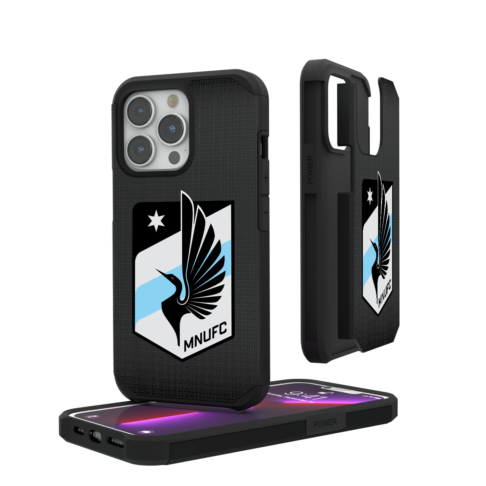 Minnesota United FC Linen iPhone Rugged Phone Case for Apple iPhone#Device_iPhone 13 Pro