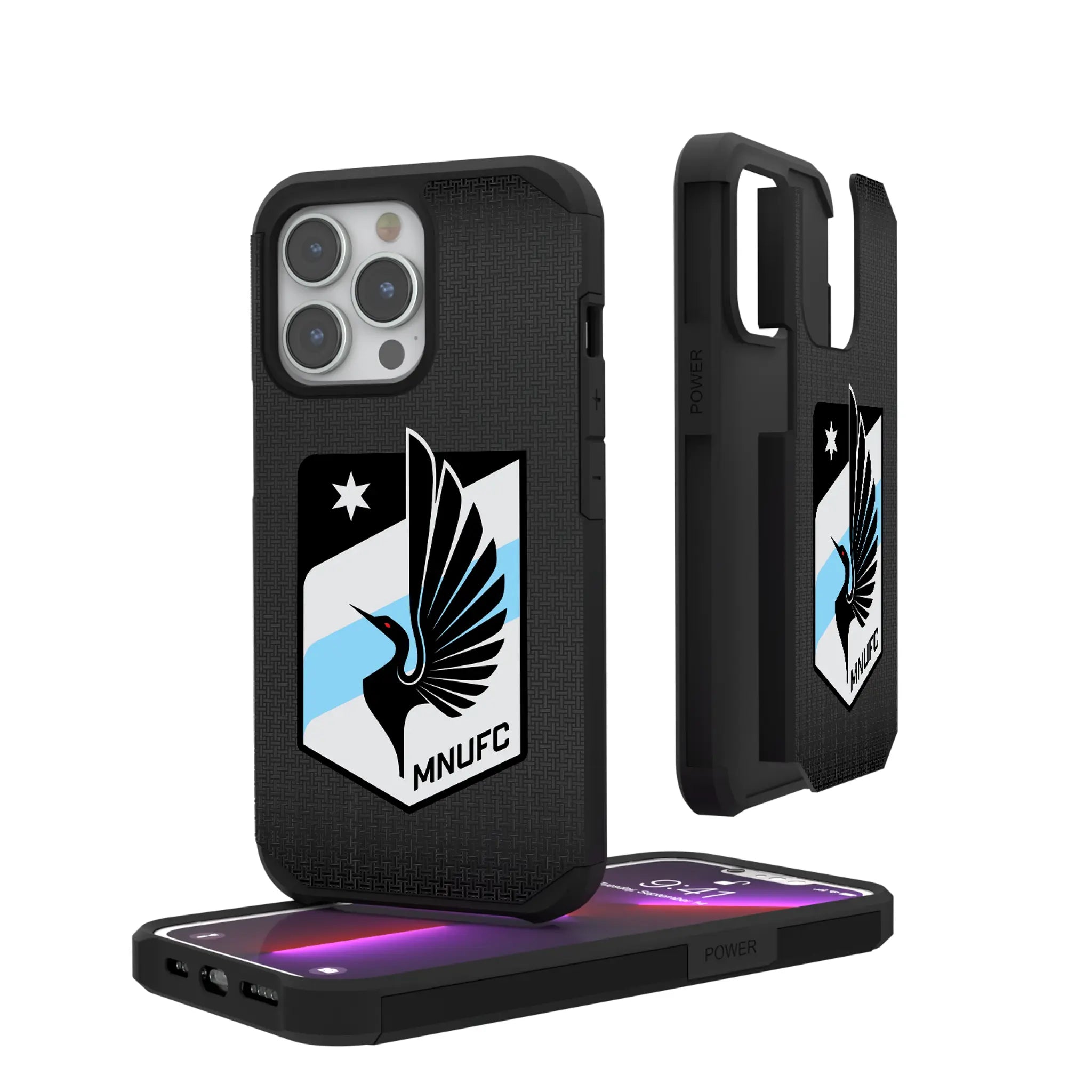 Minnesota United FC Linen iPhone Rugged Phone Case for Apple iPhone