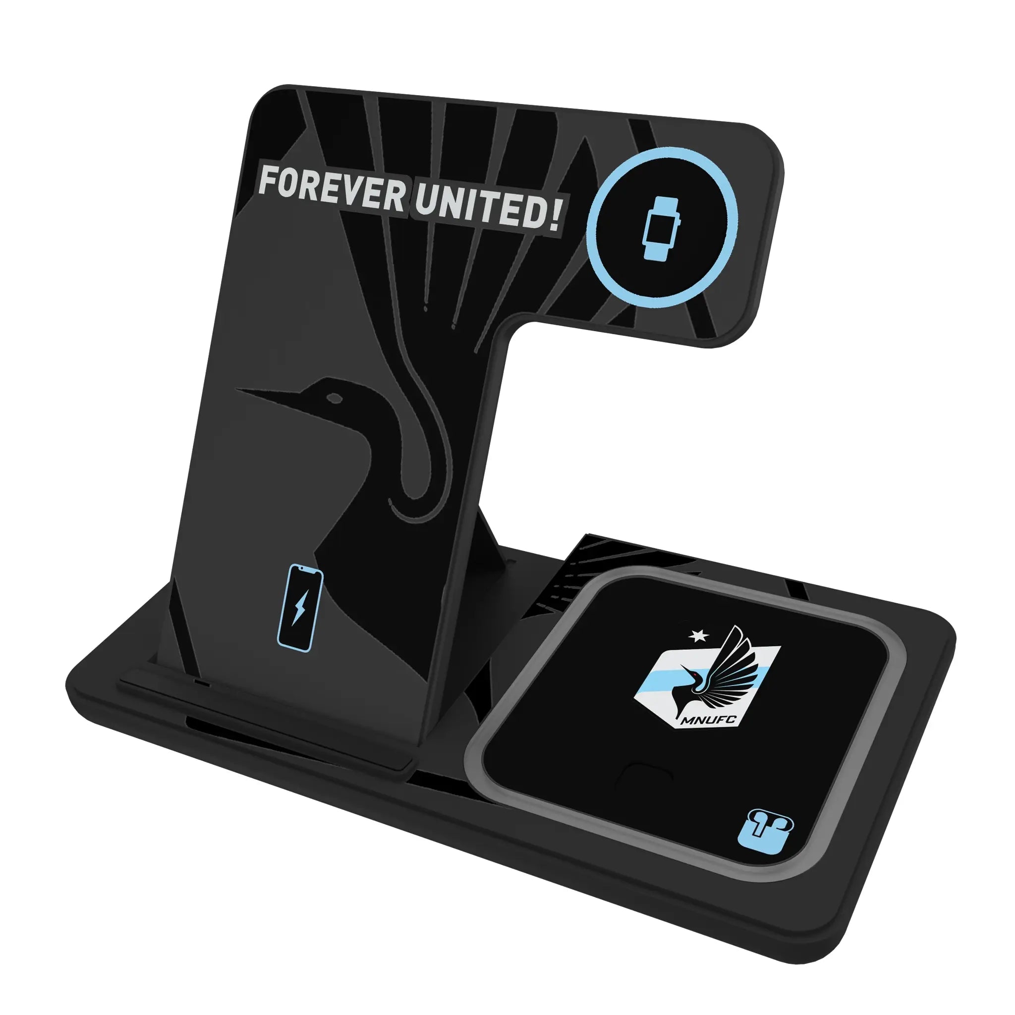 Minnesota United FC Monocolor Tilt 3 in 1 Charging Station
